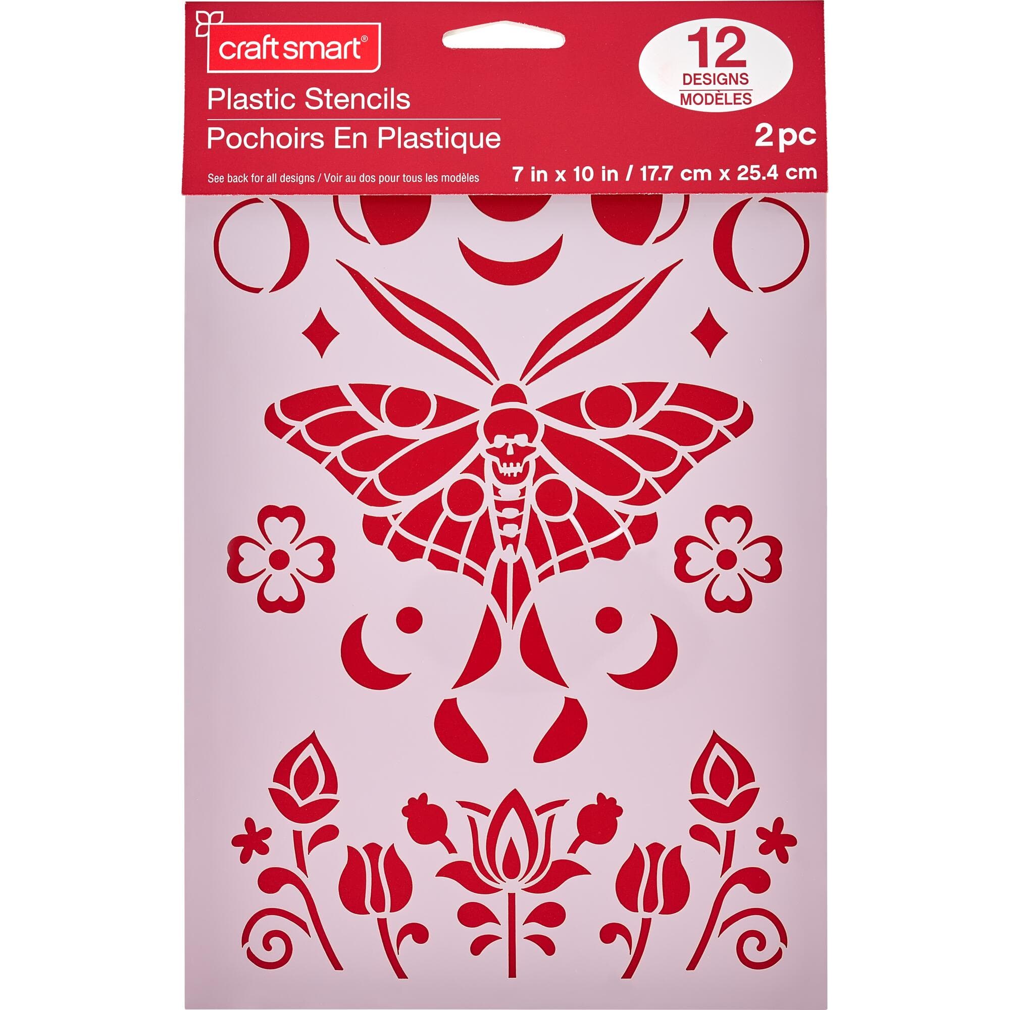 Death Moth Stencils, 7" x 10" by Craft Smart®