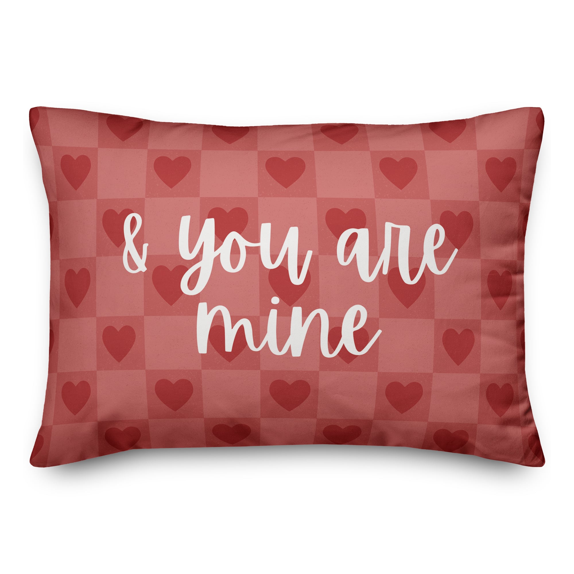 I am Yours & You are Mine Valentine's Day Throw Pillow