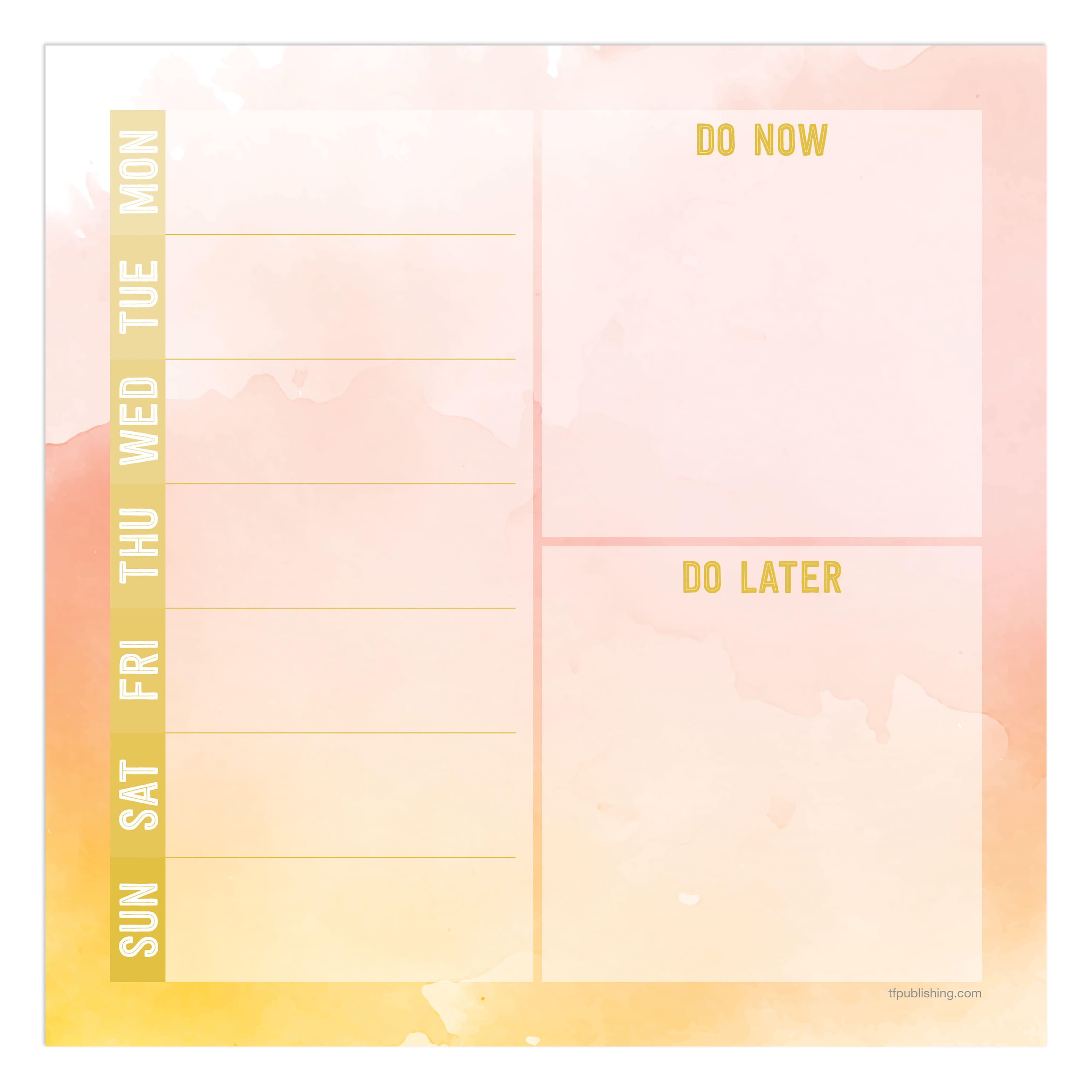 TF Publishing Joy Weekly Square Schedule Pad