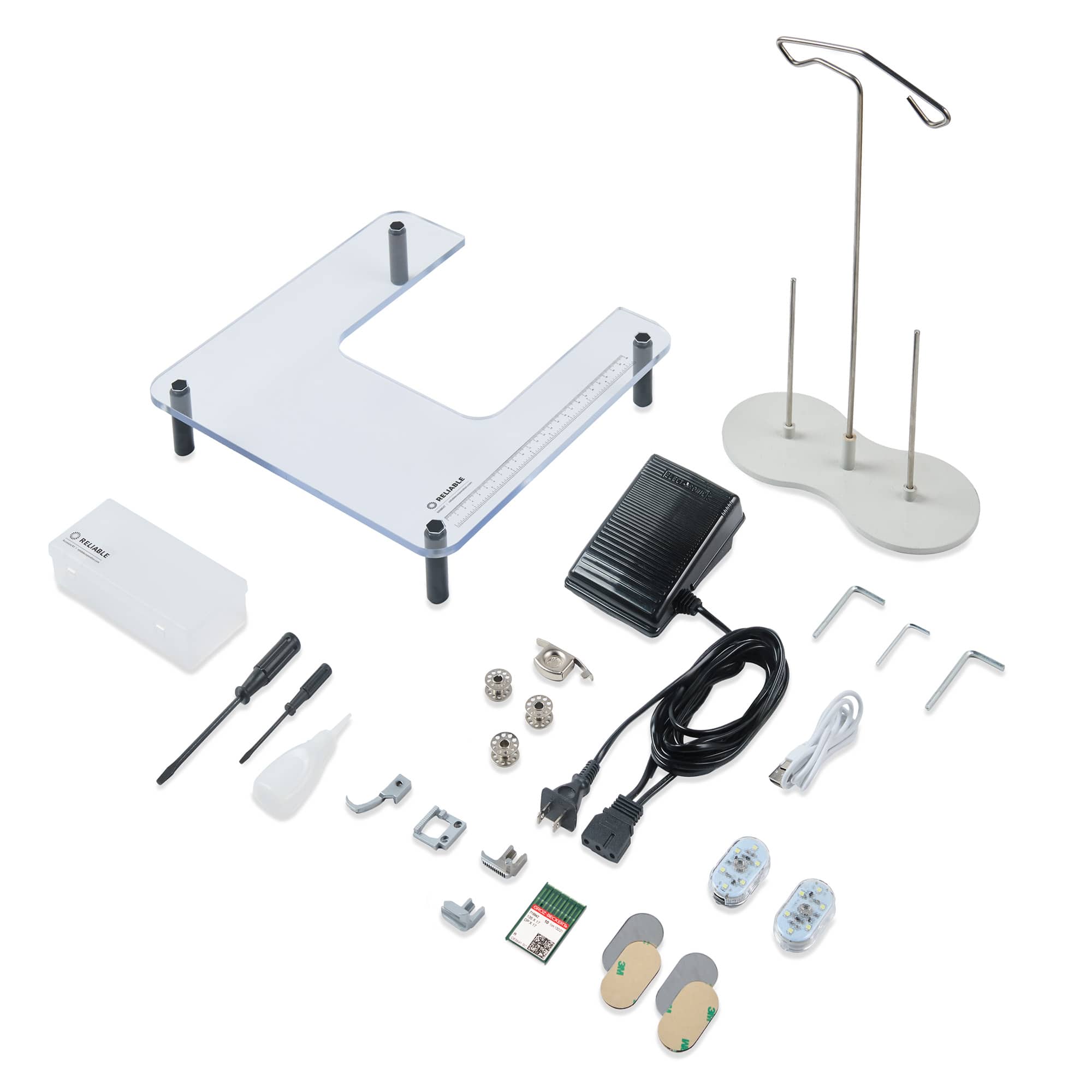 Barracuda™ Fit 500BW Straight Stitch Portable Walking Foot Sewing Machine for Heavy Material