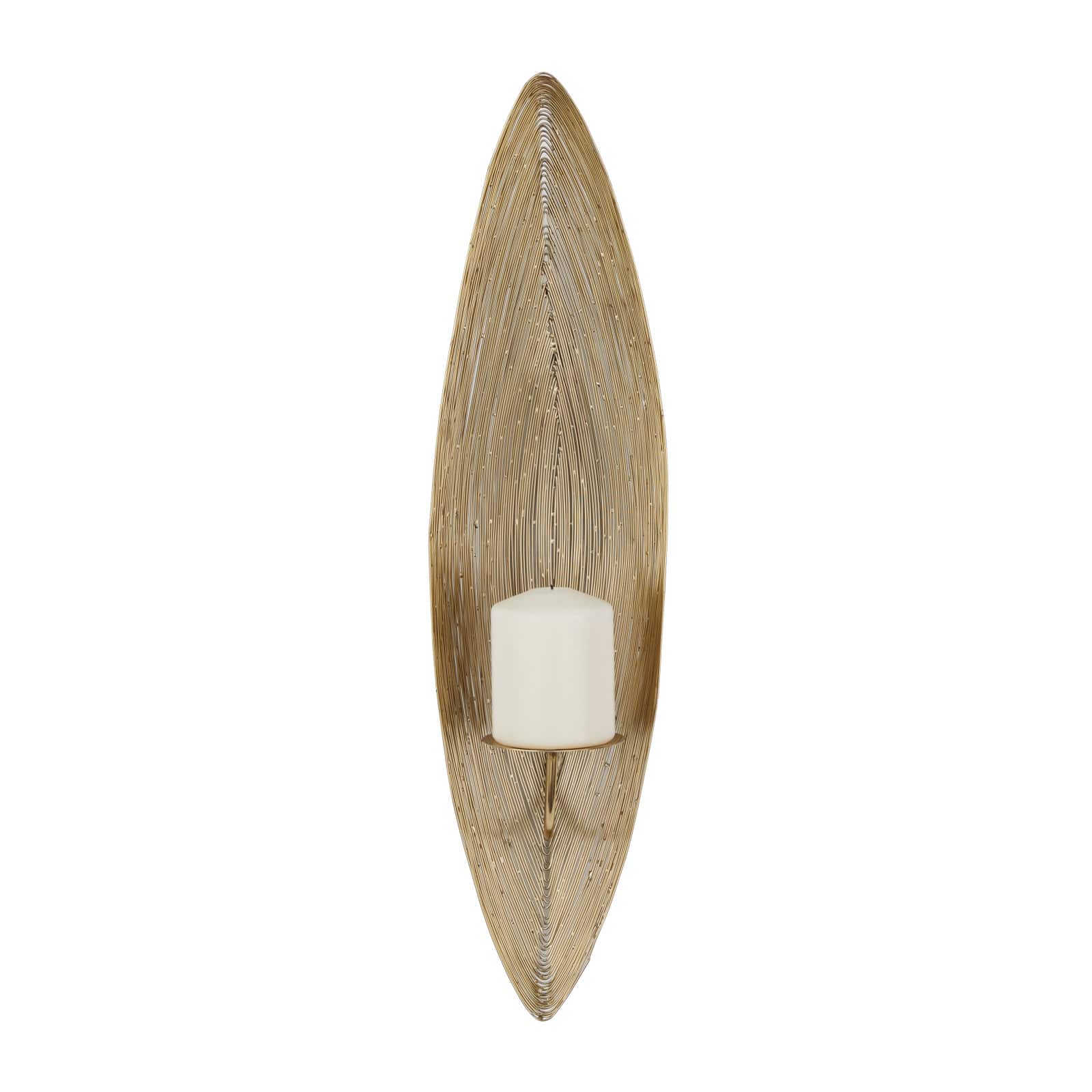 CosmoLiving by Cosmopolitan 23" Brass Contemporary Wall Sconce