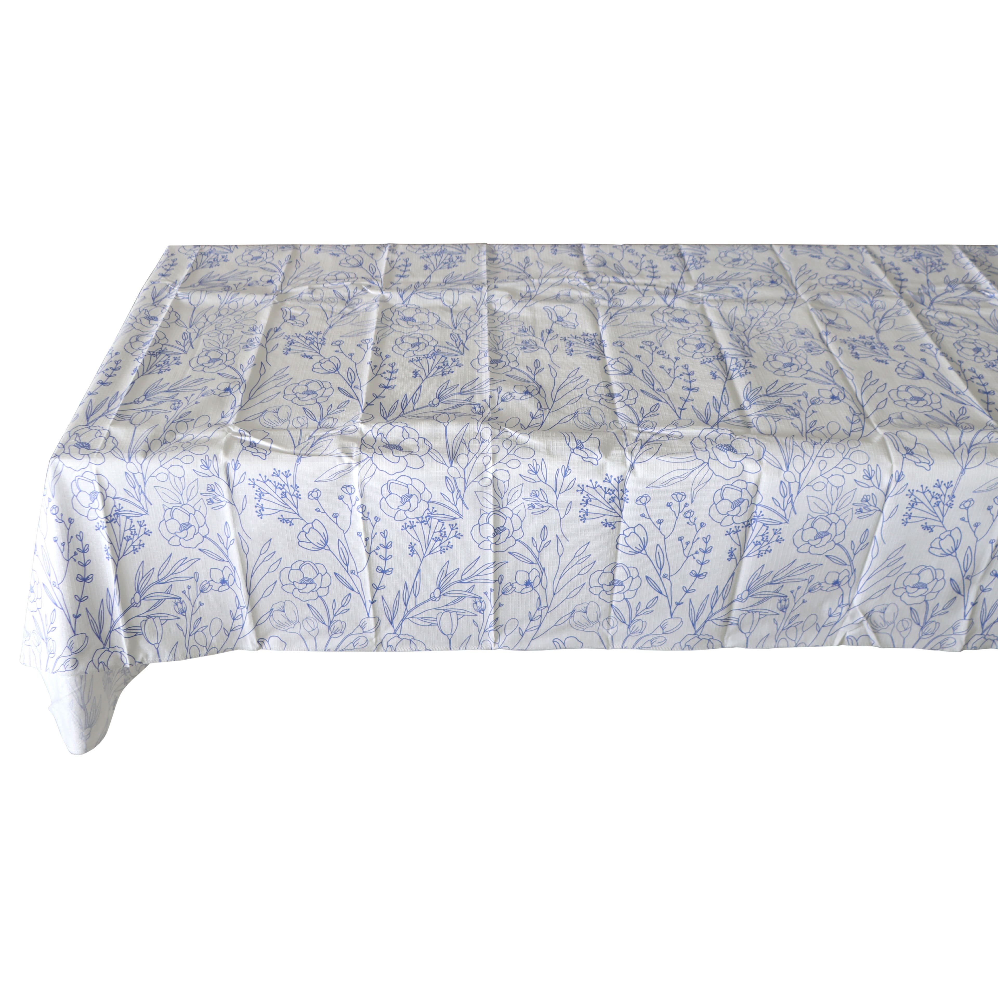 52" x 70" Next Chapter Blue Floral Tablecloth by Celebrate It™