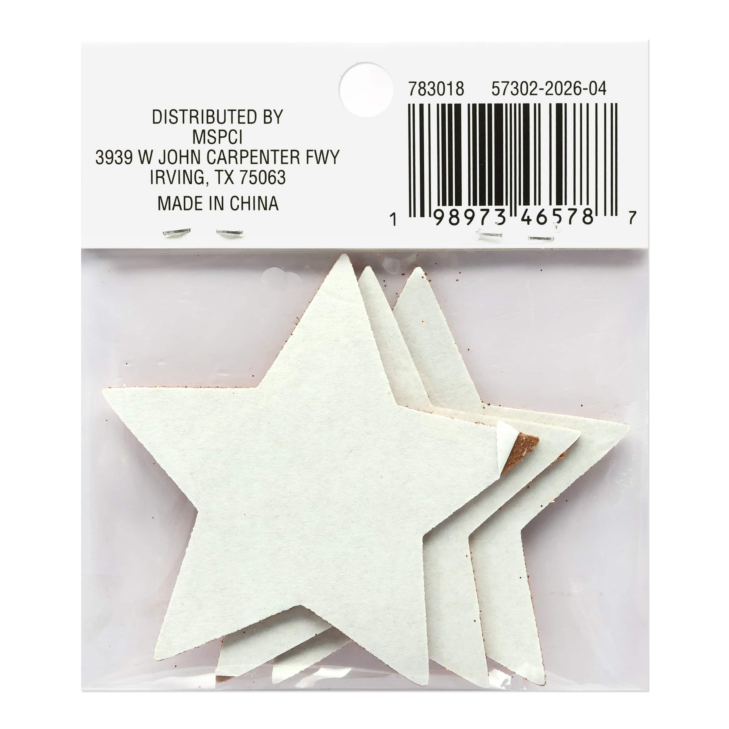 Glitter Star Foam Stickers