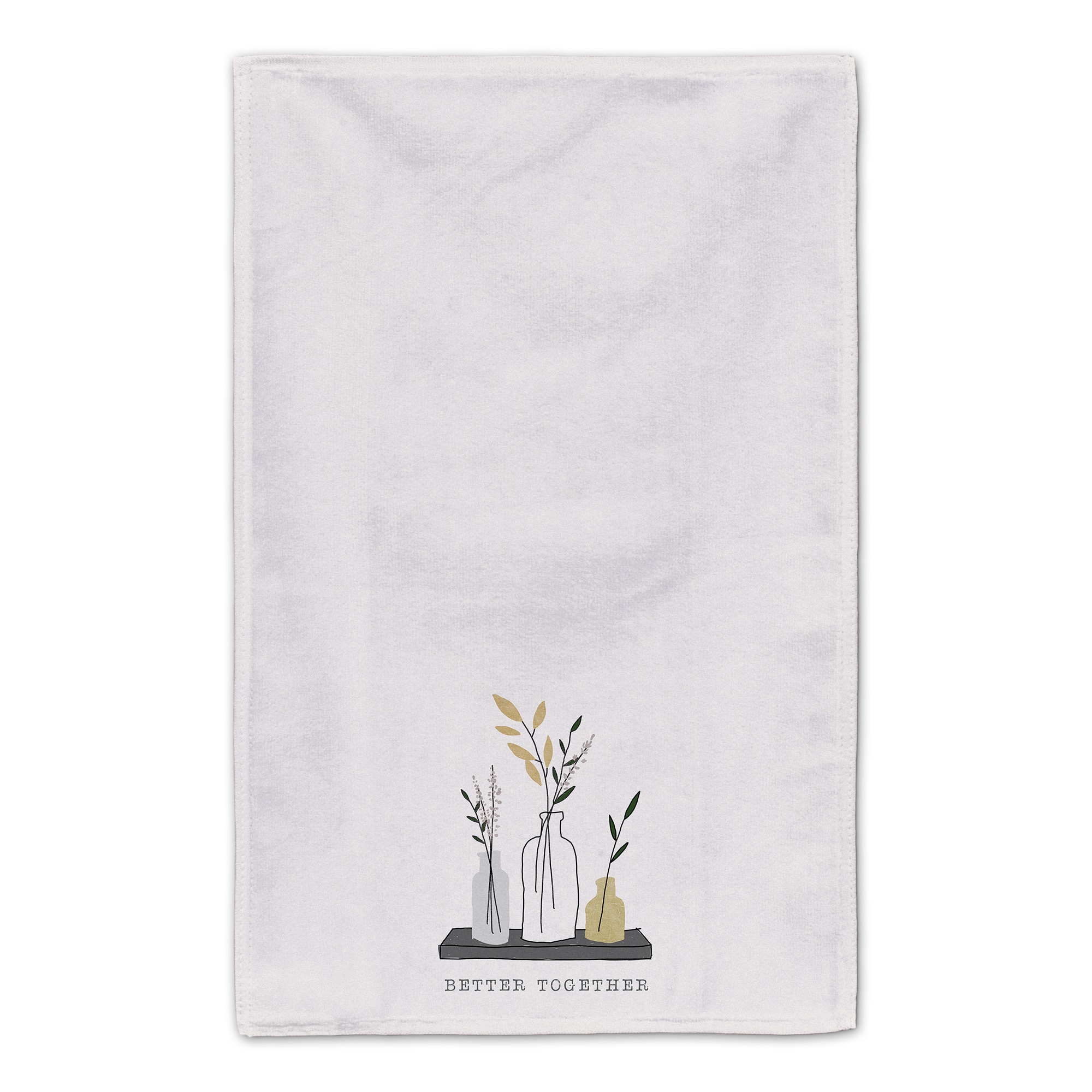 Better Together Mod Flower Vases 16" x 25" Tea Towel Set of 2