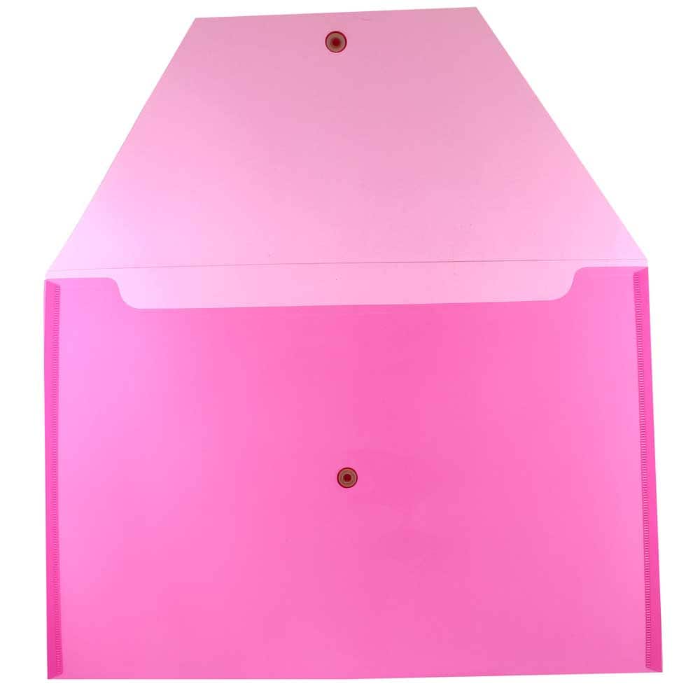 JAM Paper 9.75" x 14.5" Plastic Snap Closure Envelopes