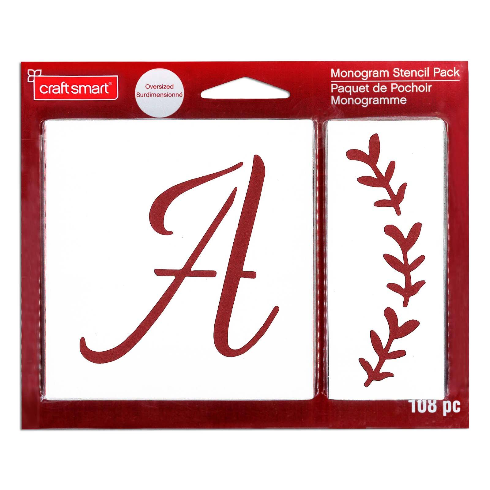 Monogram Stencil Pack by Craft Smart®