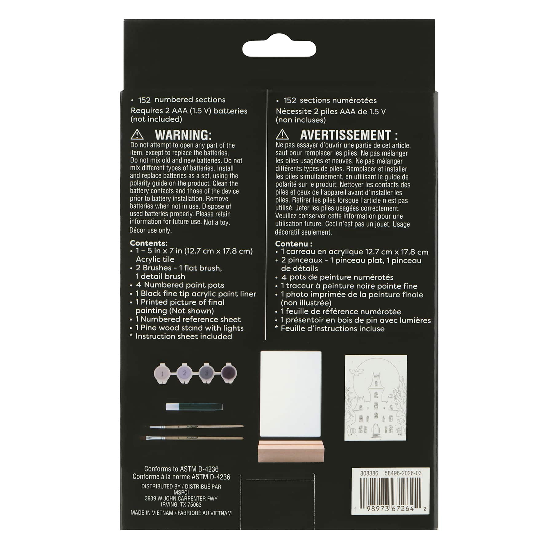 Light Up Haunted House Paint-by-Number Acrylic Surface Kit by Artist's Loft®