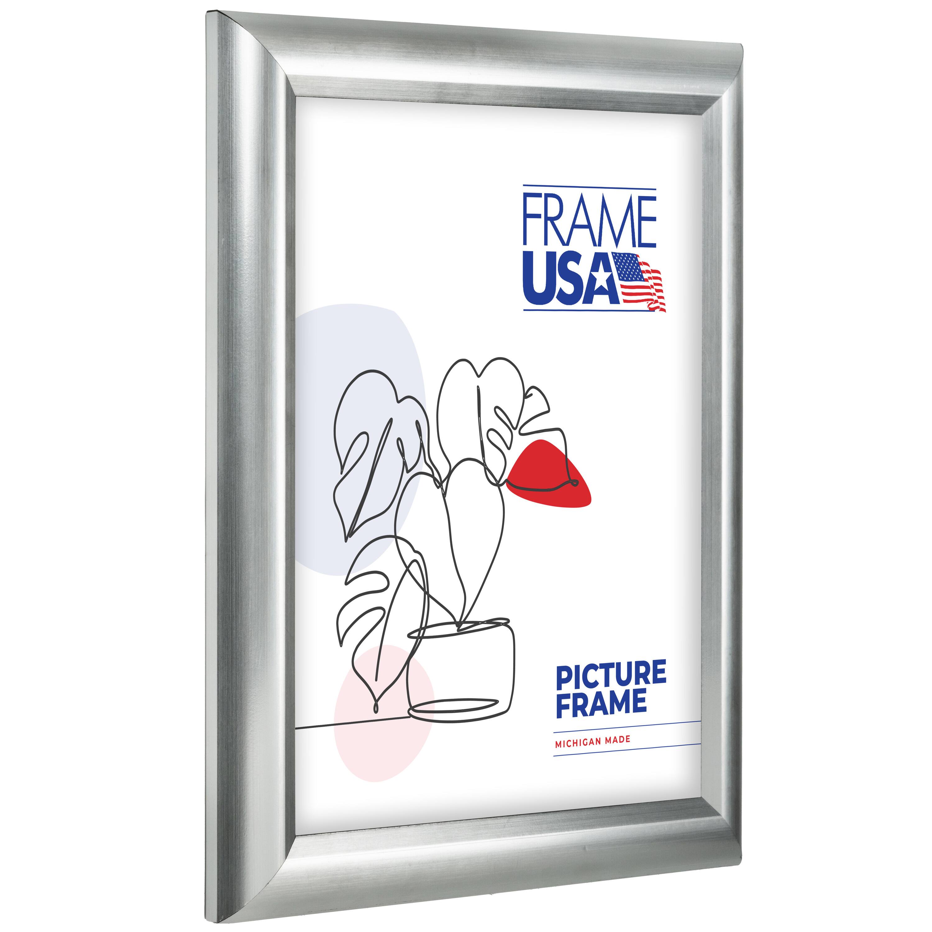 Frame USA Deluxe Poster Silver Single Image Picture Frame