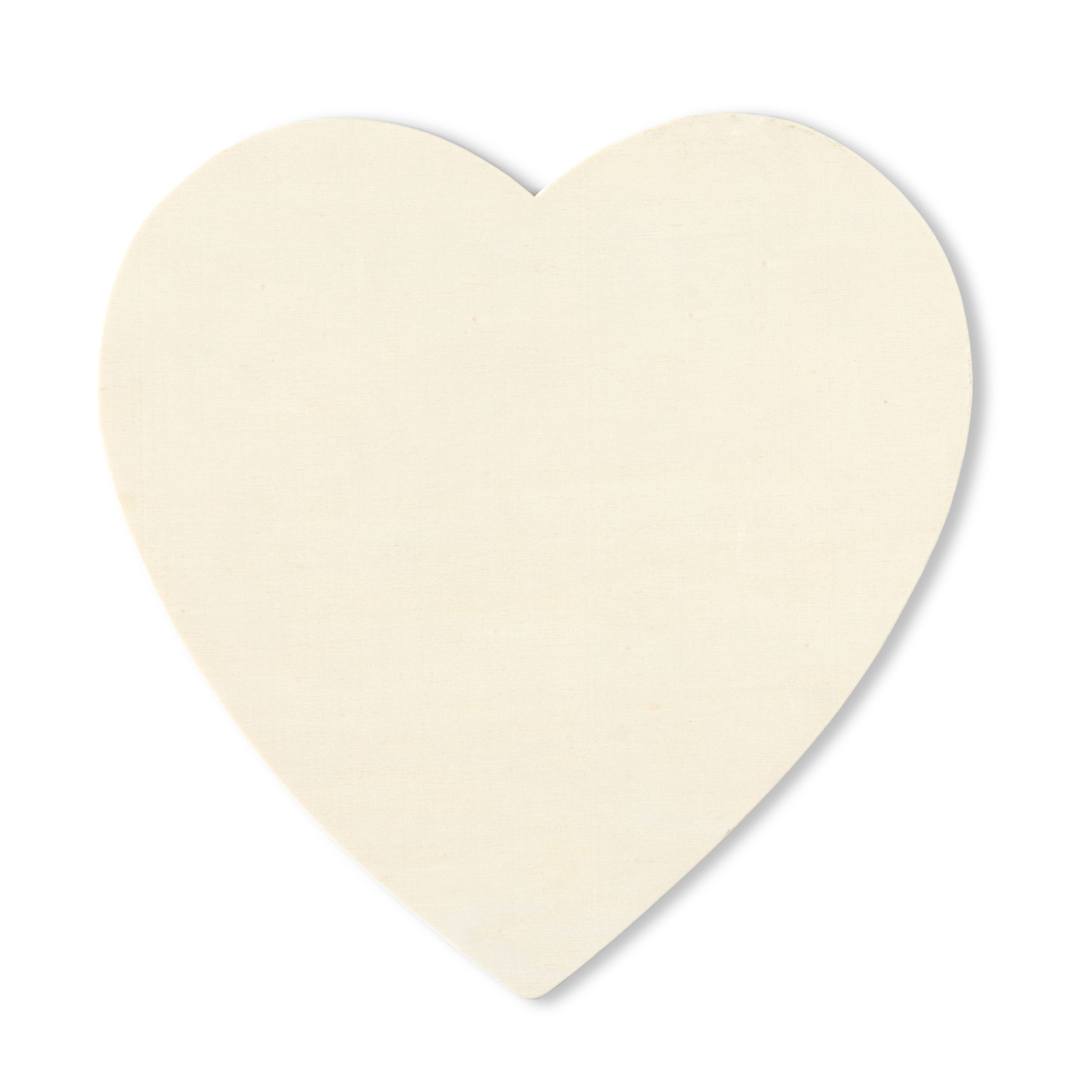 12 Pack: 8.5" Wood Heart Plaque by Make Market®
