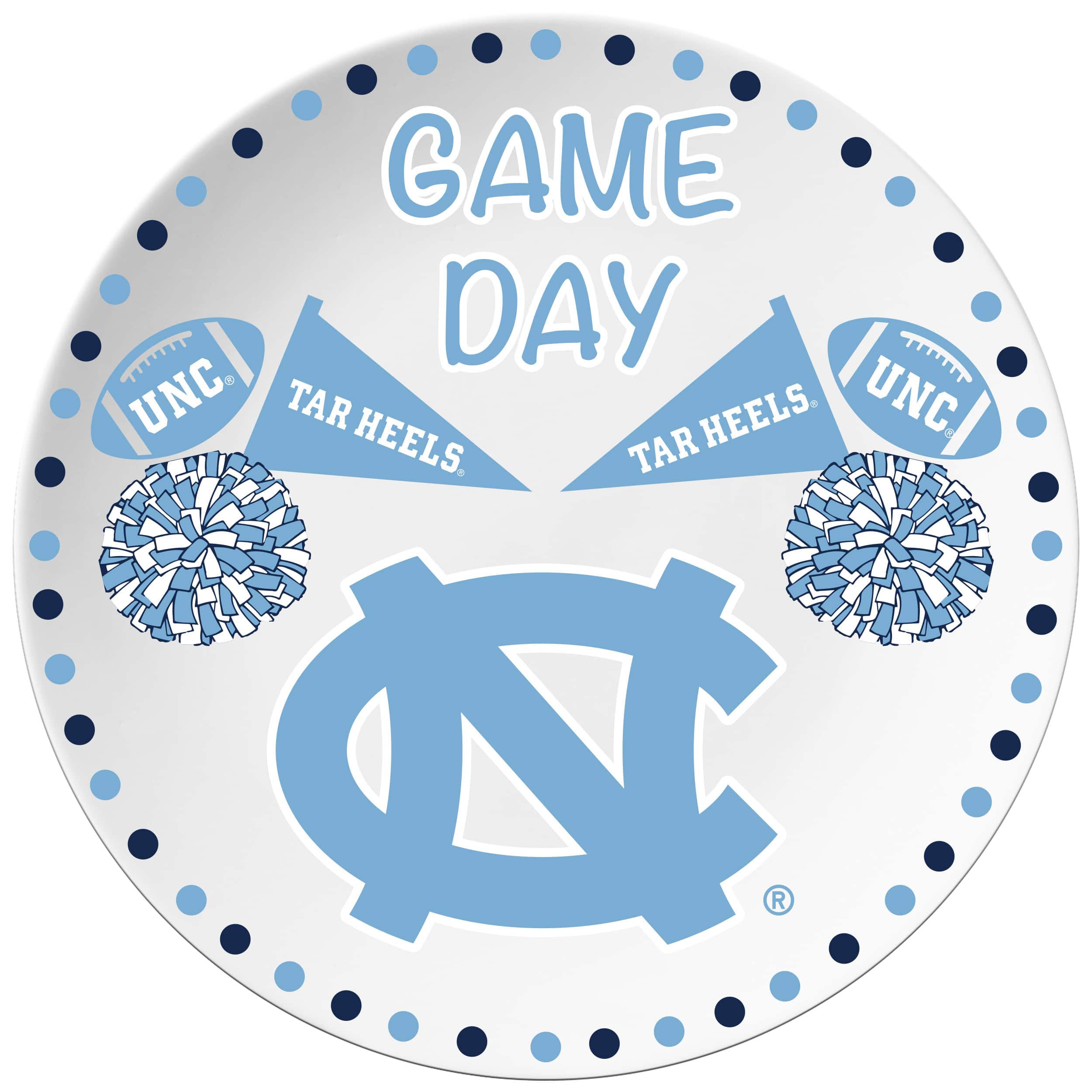 The Memory Company 10" NCAA Game Day Round Plate