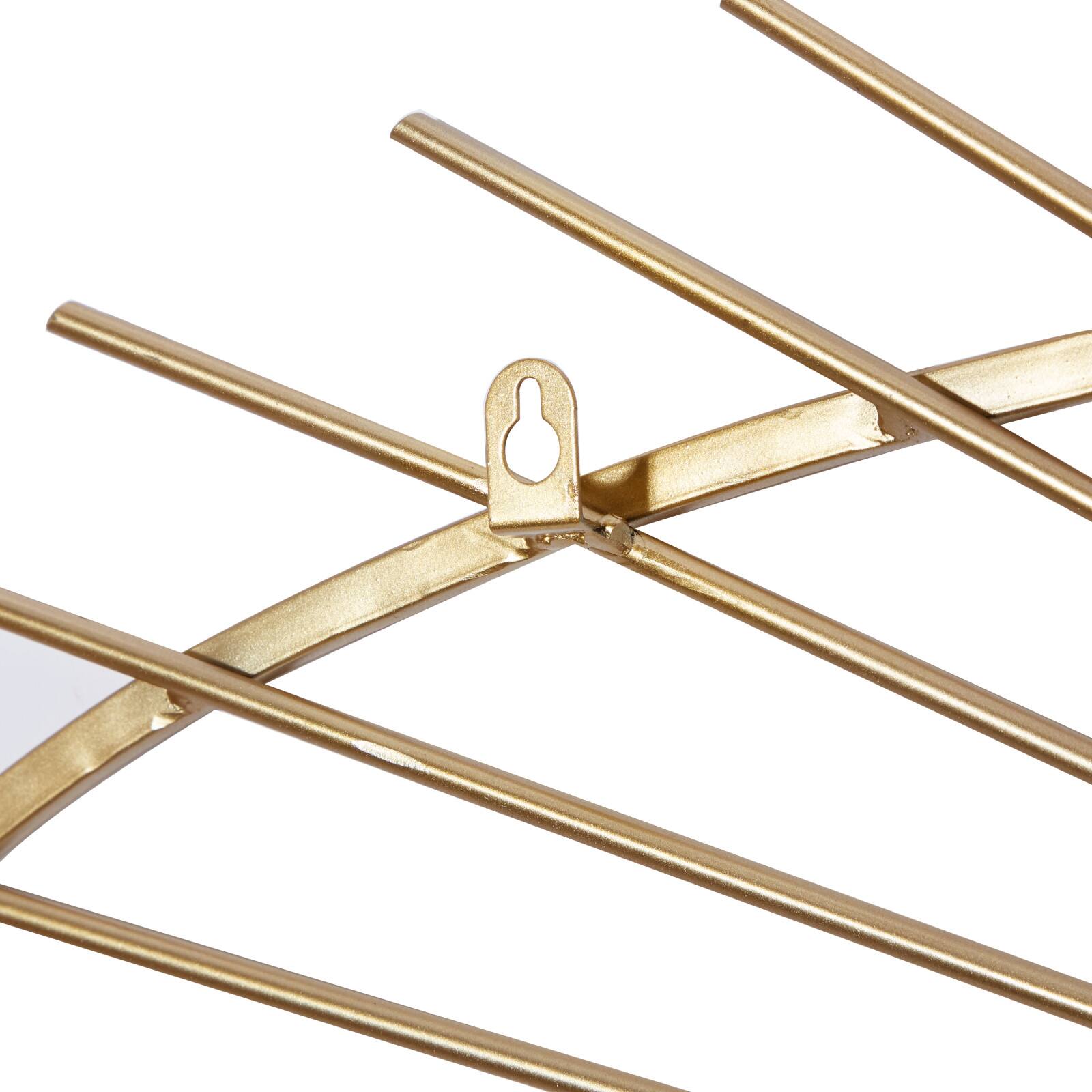 CosmoLiving by Cosmopolitan Gold Metal Contemporary Wall Mirror, 34" x 22" x 1"