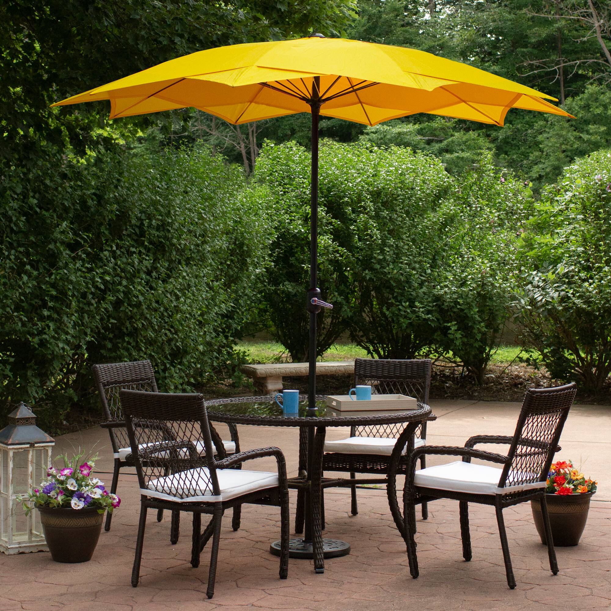 8.85ft. Outdoor Patio Lotus Umbrella
