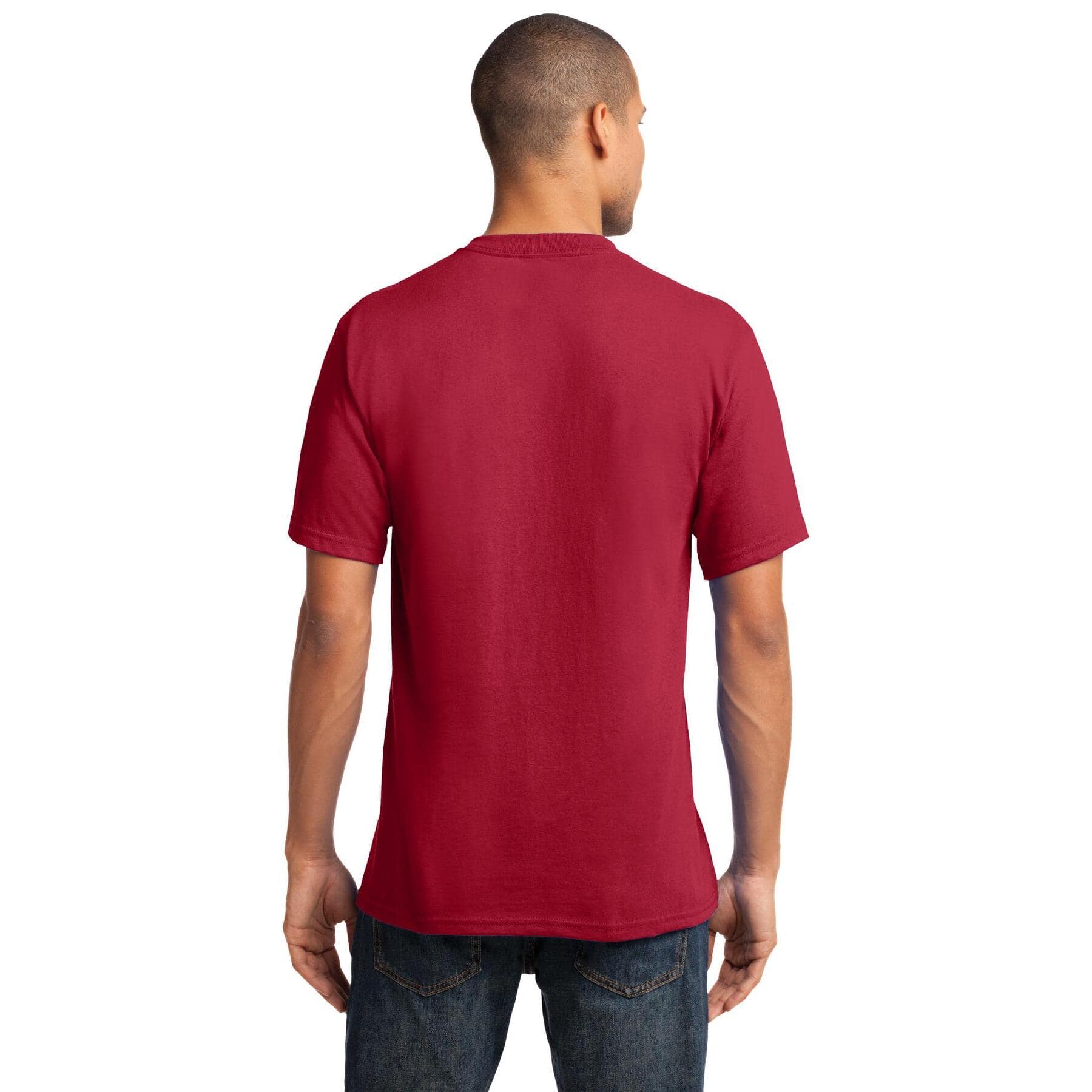 Port & Company® Men's Core Cotton V-Neck T-Shirt