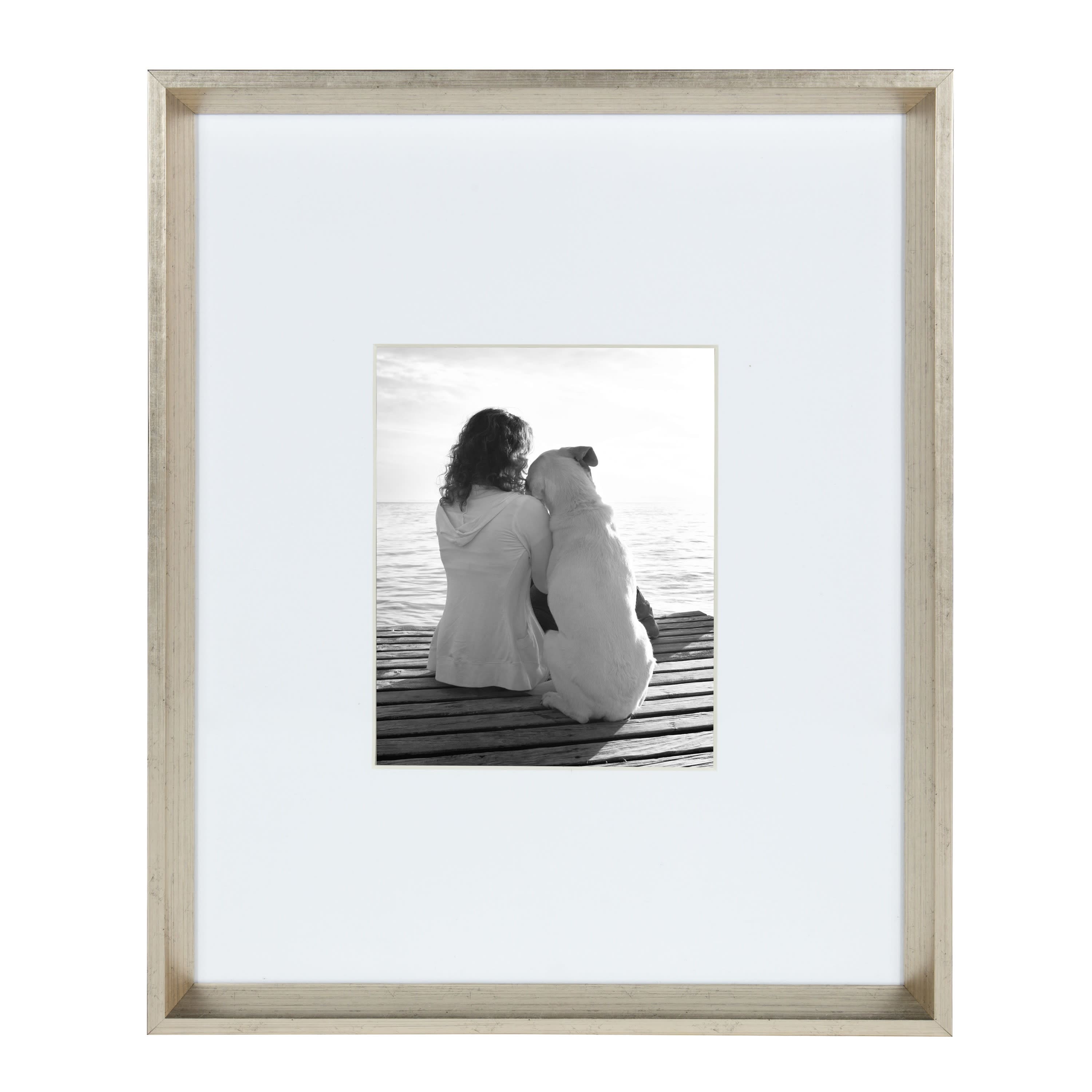 Kate and Laurel 16" x 20" Calter Photo Frames with 8" x 10" Mat