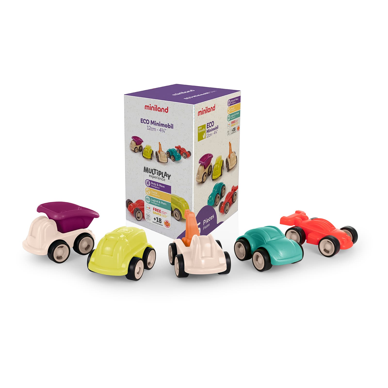 Miniland 4.25″ Eco Minimobil Set