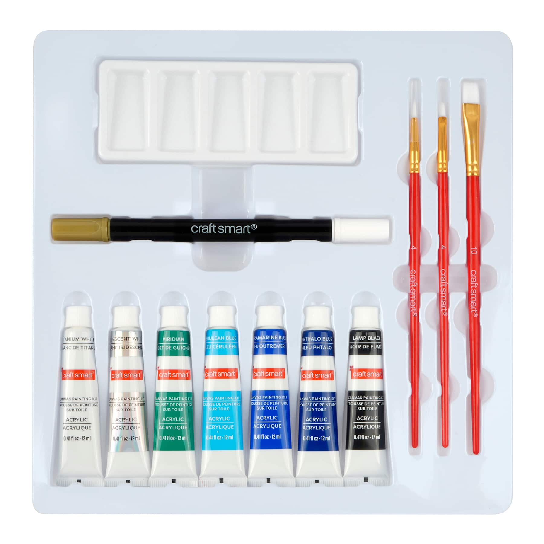 11" x 11" Moon Canvas Painting Kit by Craft Smart®
