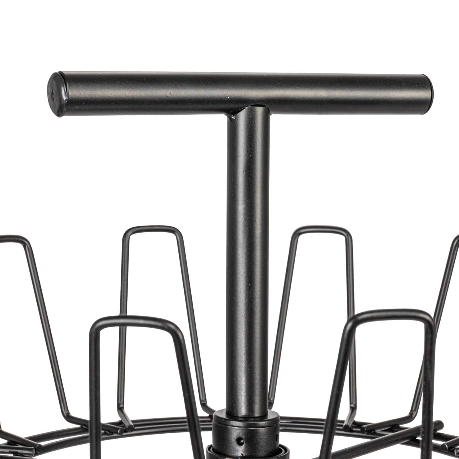 Household Essentials 4.5ft. Matte Black 3-Tier Boot Storage Tree