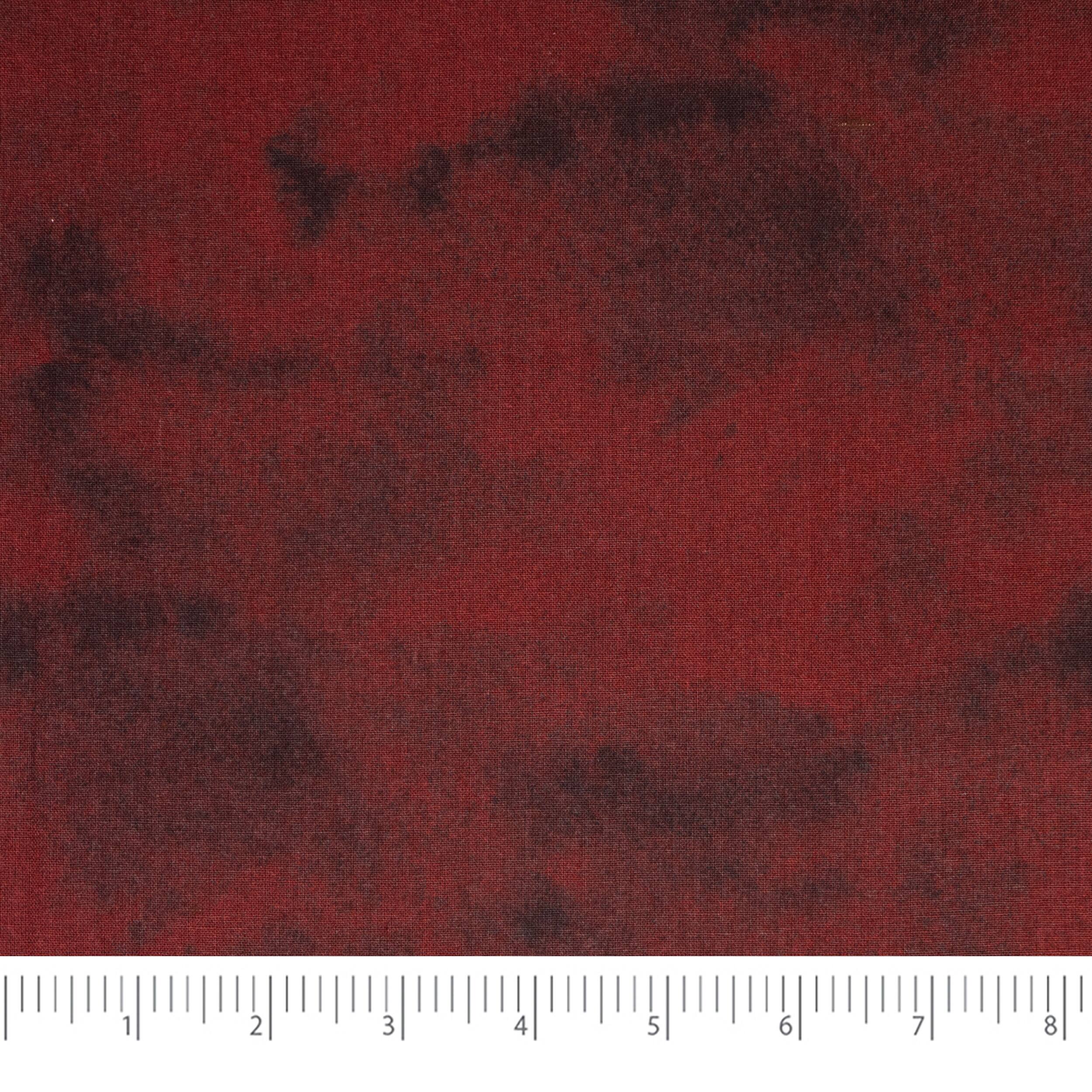 SINGER Christmas Tone-on-Tone Dark Red Cotton Fabric