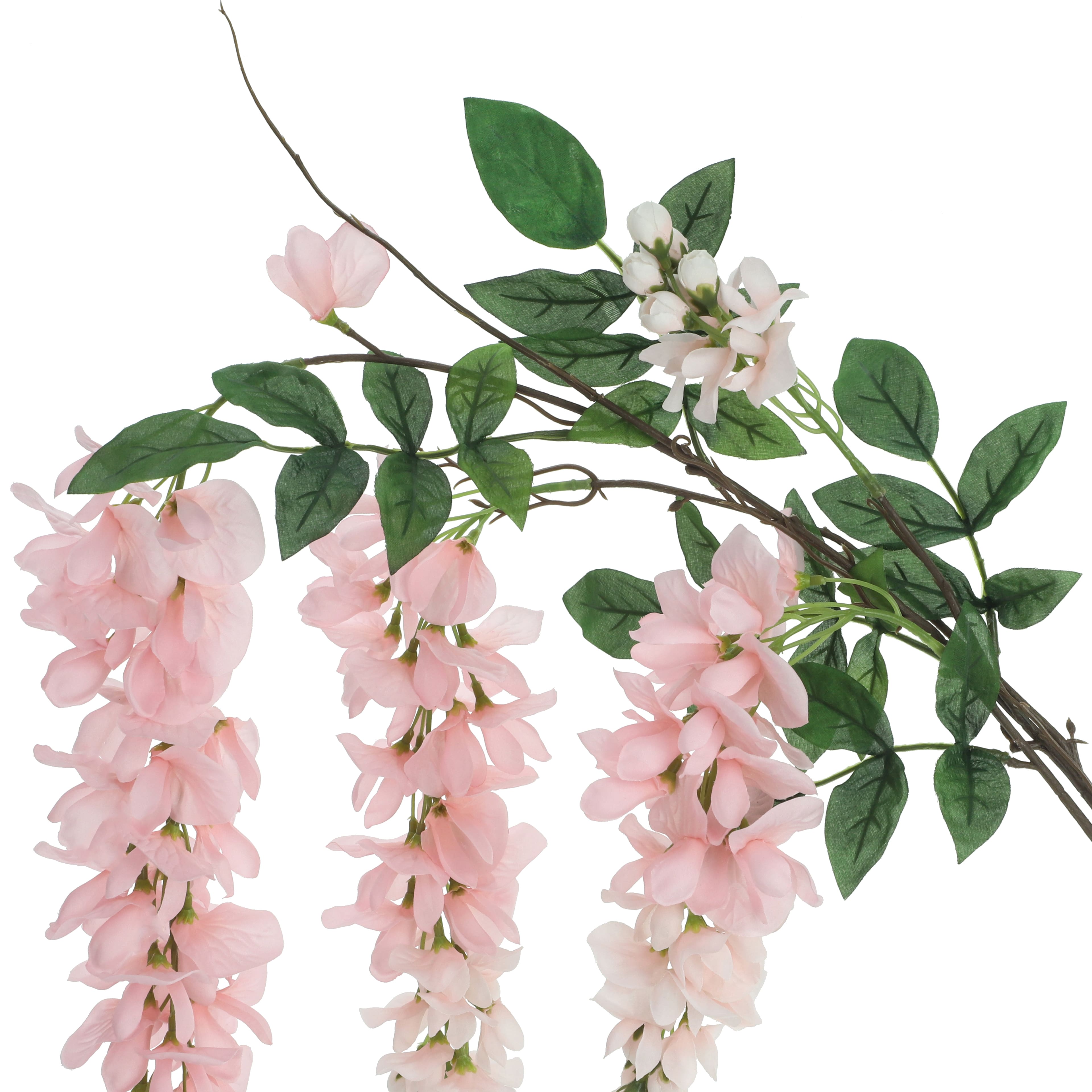 6 Pack: 30" Pink Hanging Wisteria Stem by Ashland®