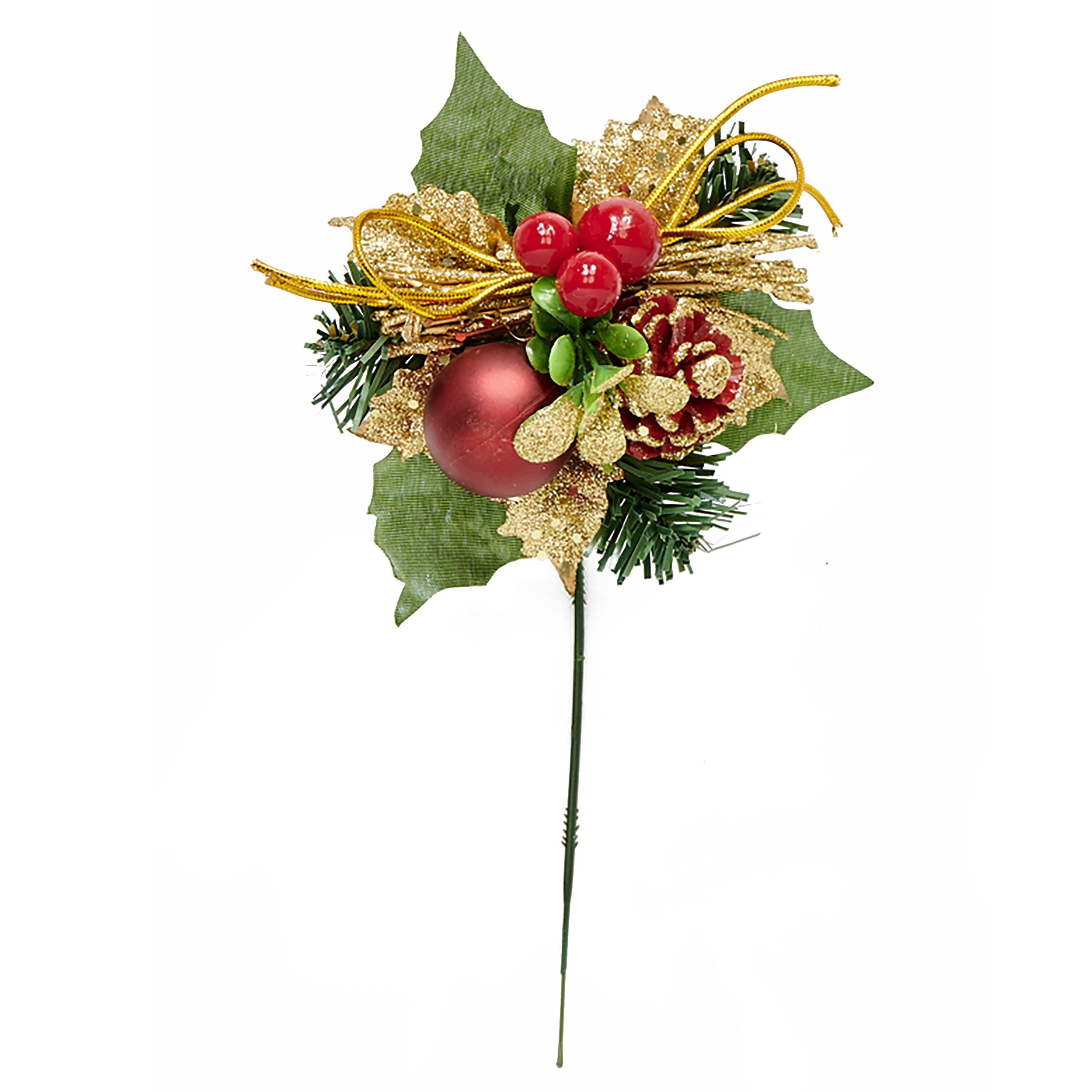 7" Pinecone & Berry Christmas Picks, 12ct.