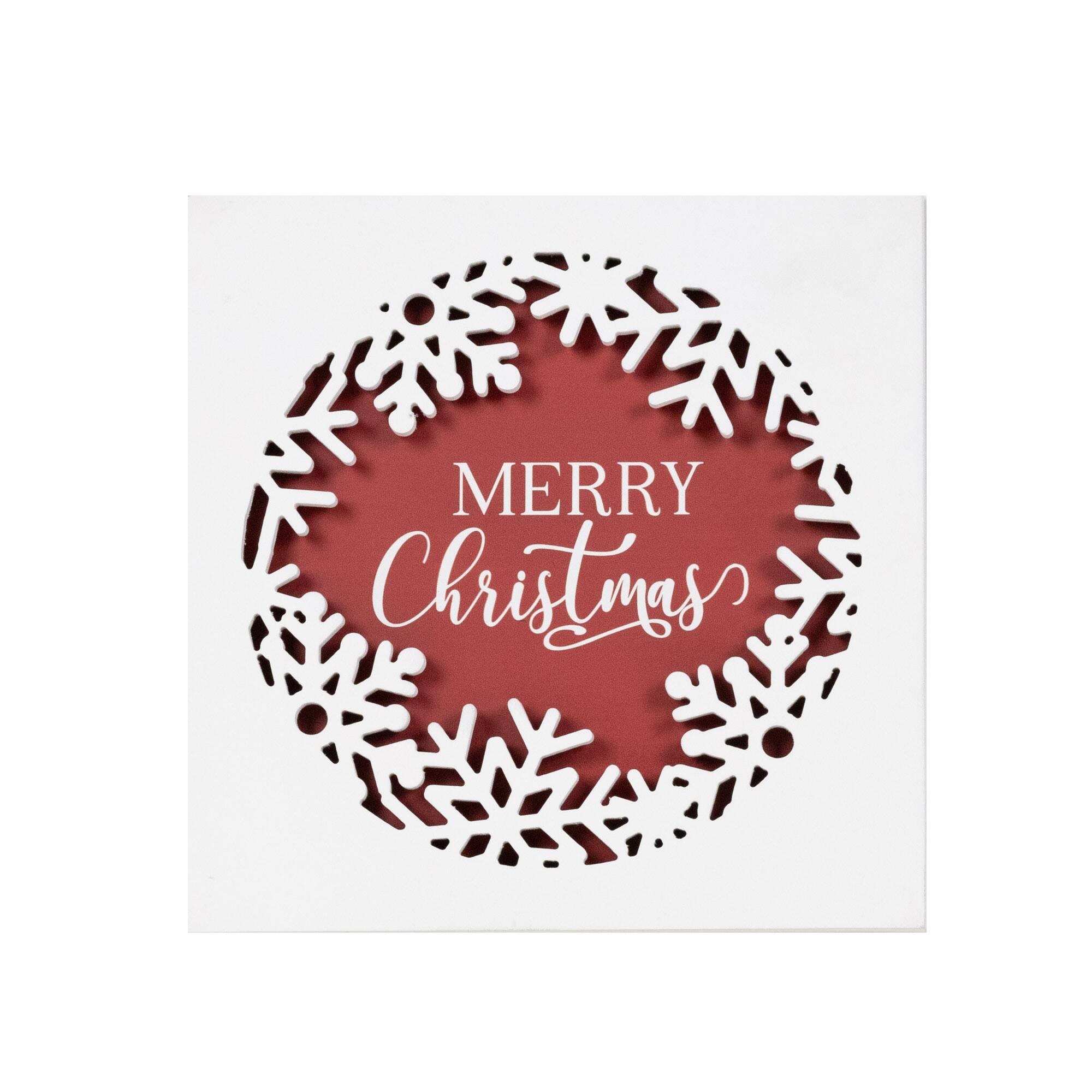 Melrose 12" x 12" Merry Christmas Plaque