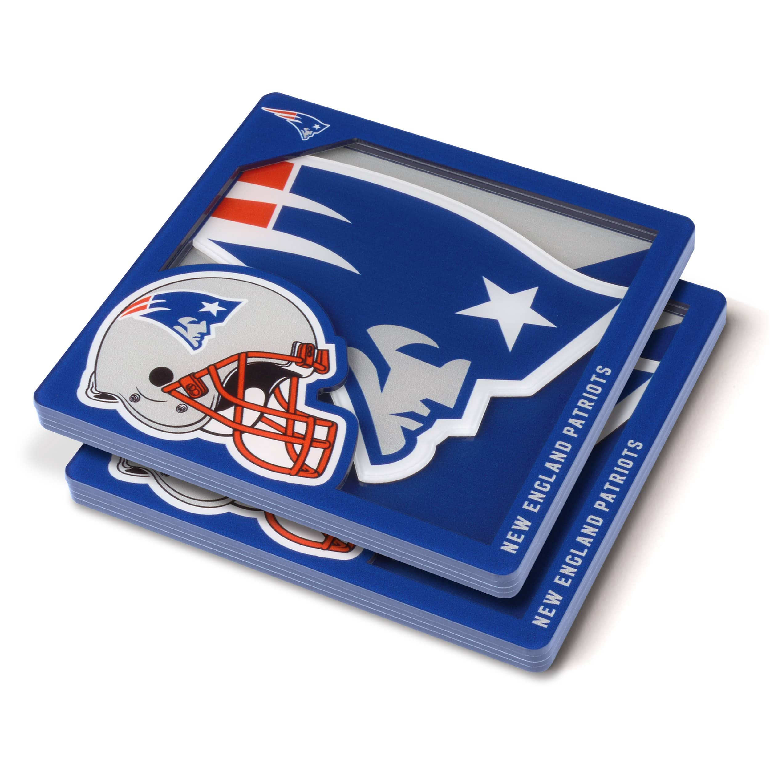 NFL 3D Logo Series Coaster Set, Color: New England Patriots | Michaels
