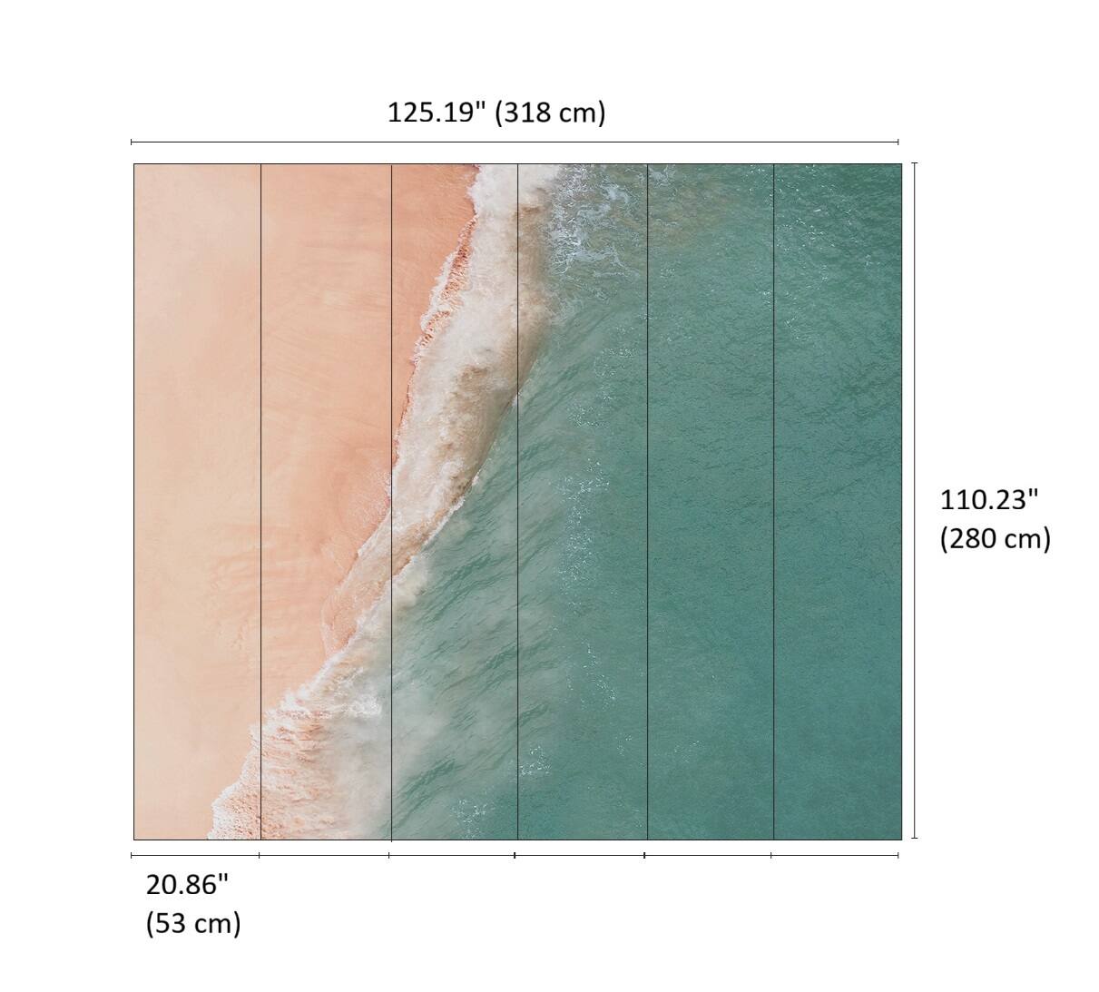 Designs Direct Shoreline Serenity Wall Mural
