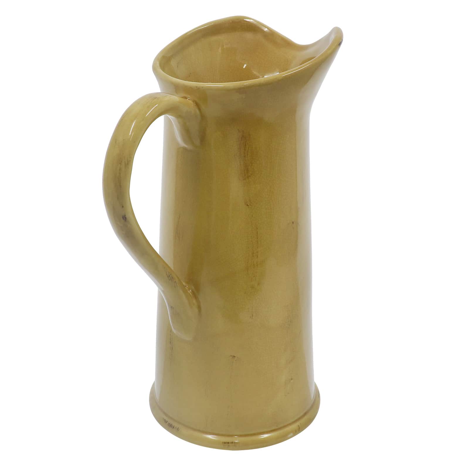 13.5" Yellow Ceramic Vase by Ashland®
