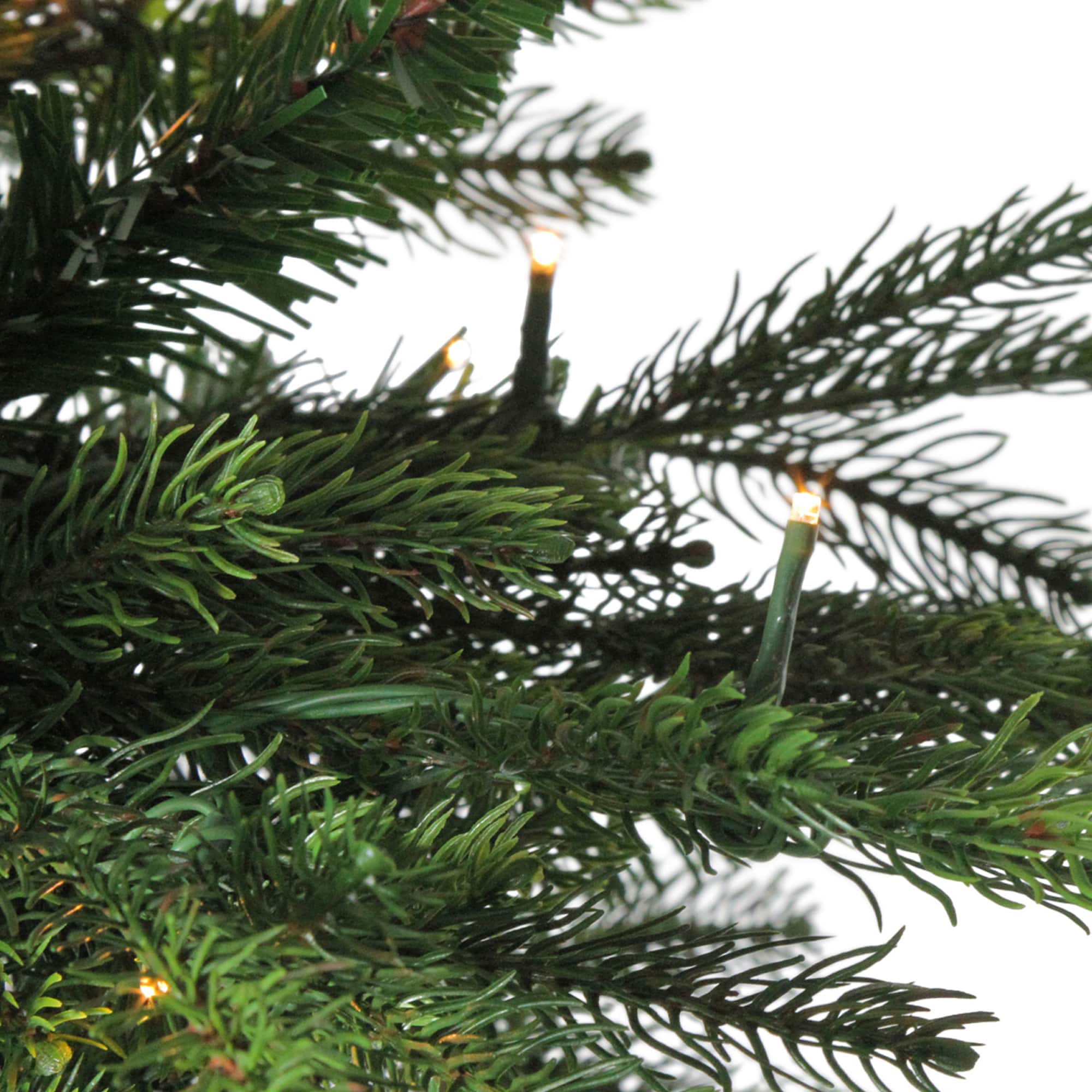 6ft. Pre-Lit Real Touch™️ Oregon Noble Fir Artificial Potted Christmas Tree, Warm Clear LED Lights