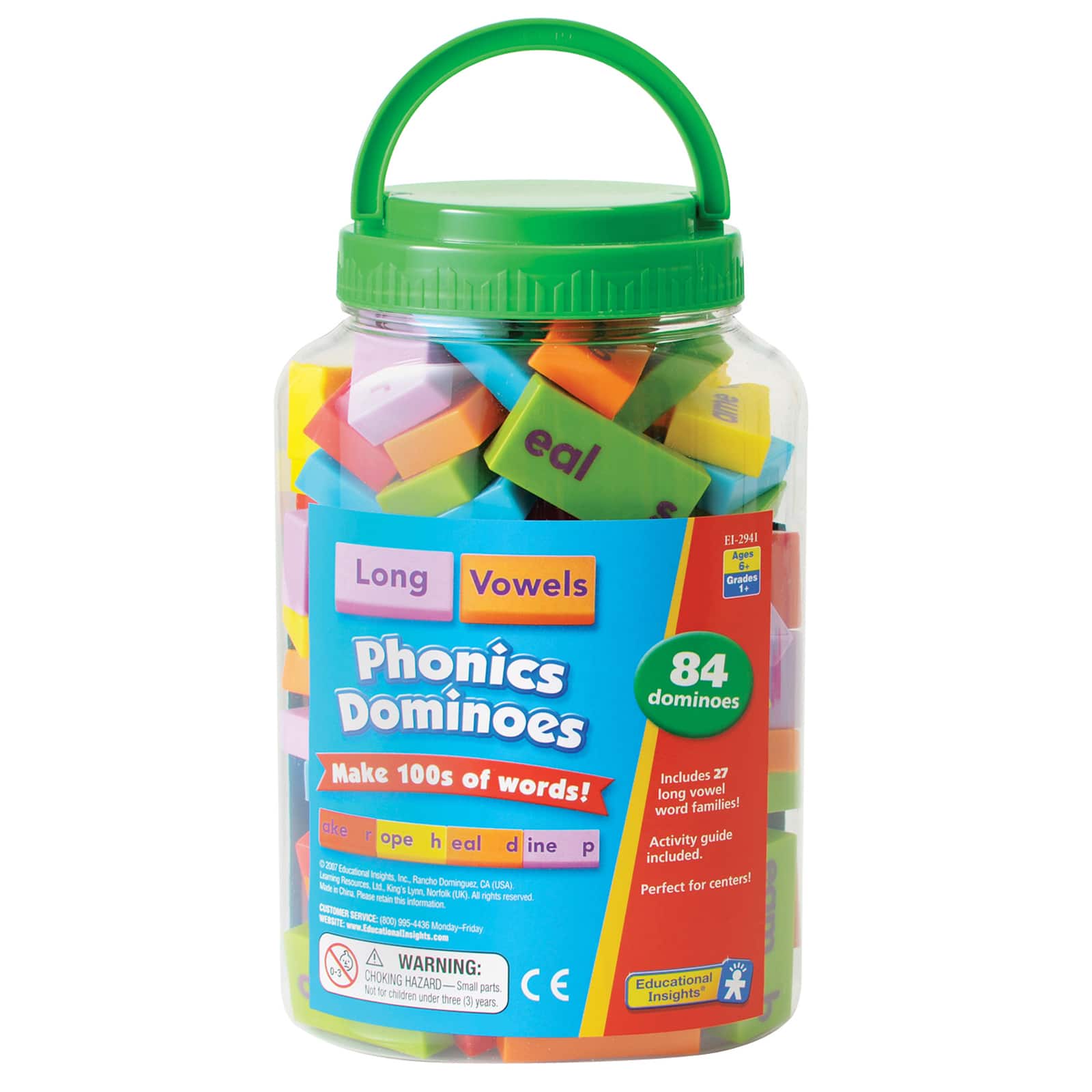 Educational Insights® Long Vowel Phonics Dominoes