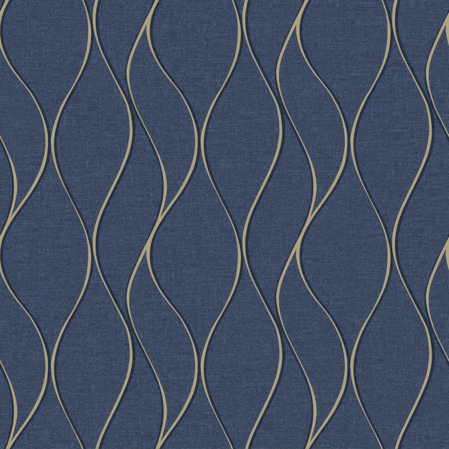RoomMates Wave Ogee Peel & Stick Wallpaper