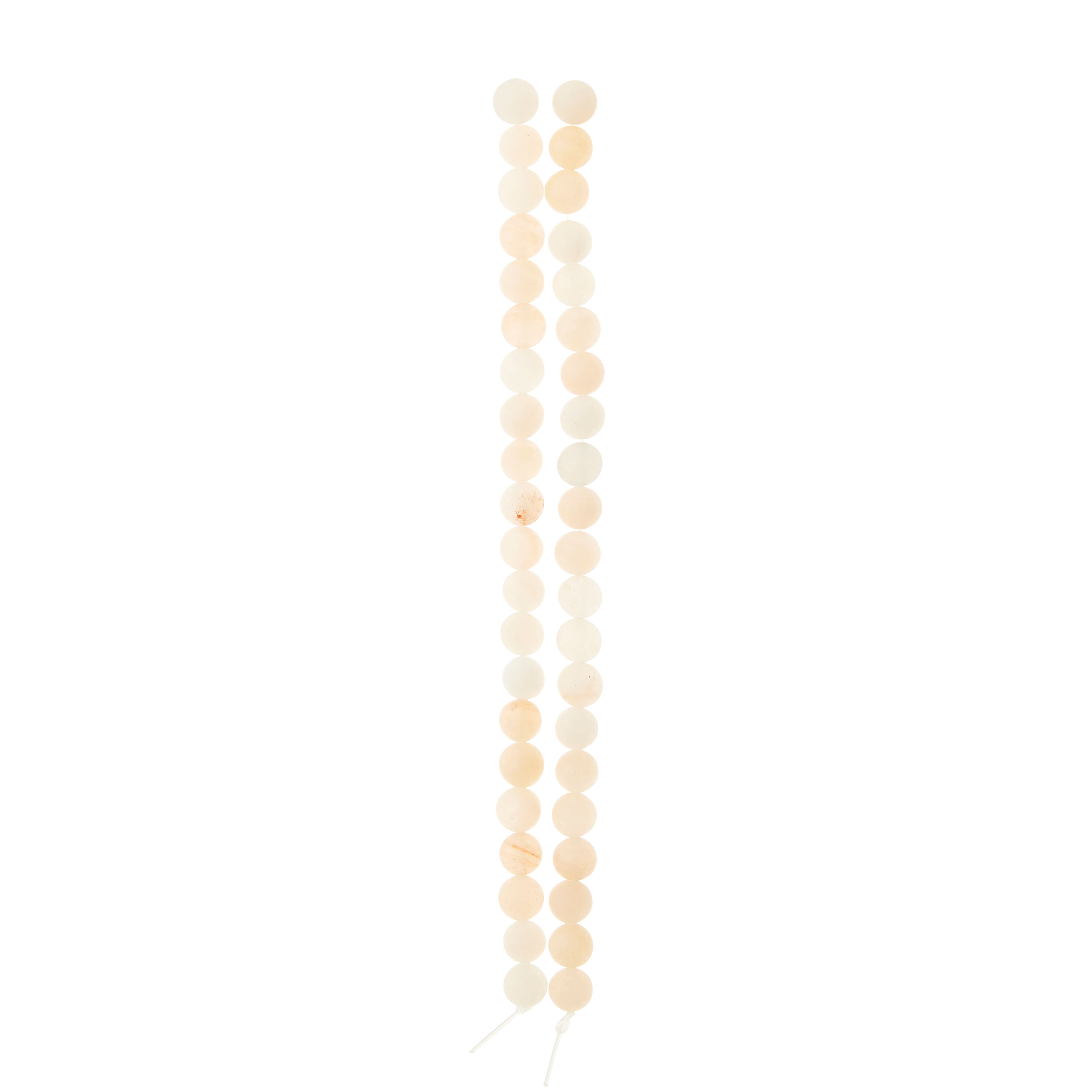 12 Pack: Light Pink Aurora Opal Round Beads, 6mm by Bead Landing™