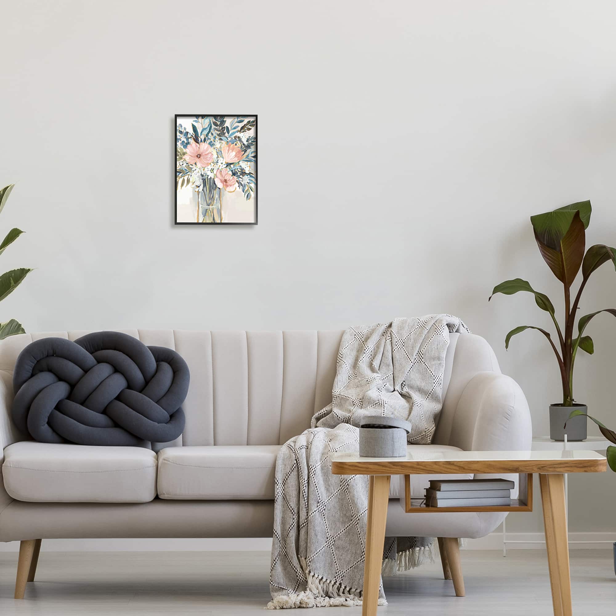 Stupell Industries Beautiful Flower Bouquet Painting Delicate Blossoms Framed Giclee Art