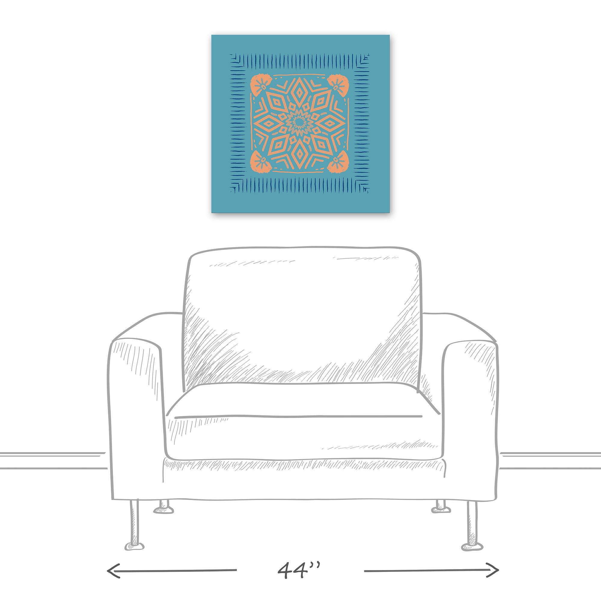 Bright Boho Bandana 20" x 20" Canvas Wall Art