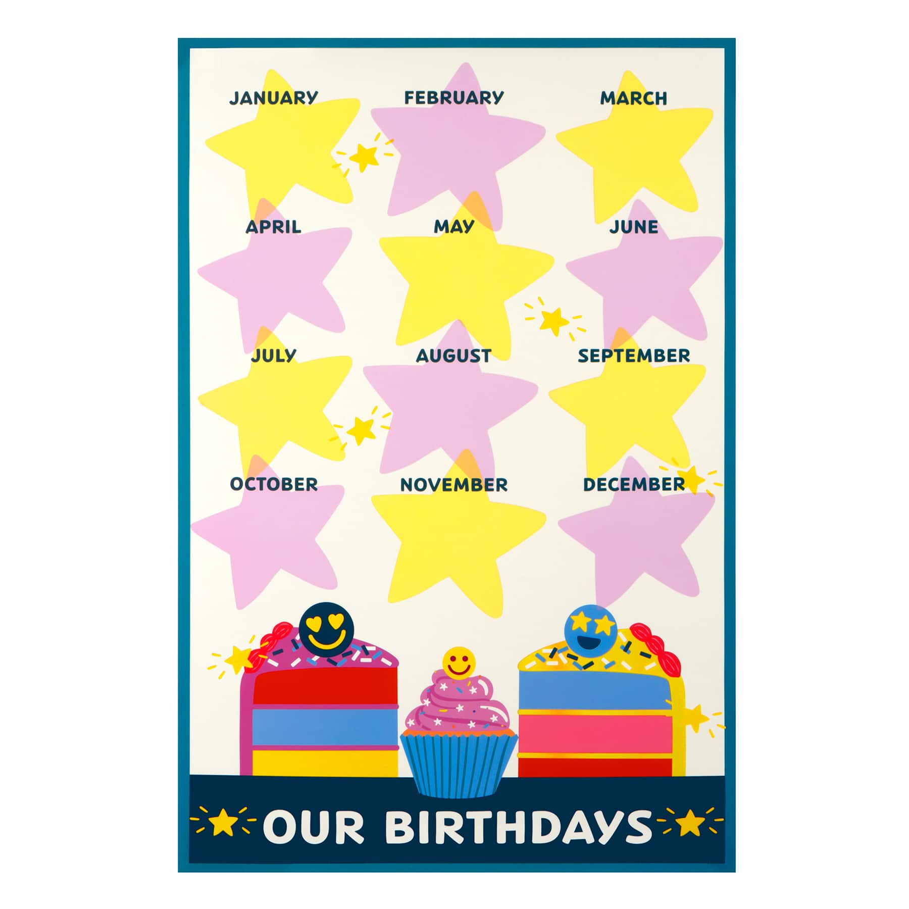 Class Rules! 12" x 18" Happy Birthday Poster Set by B2C™