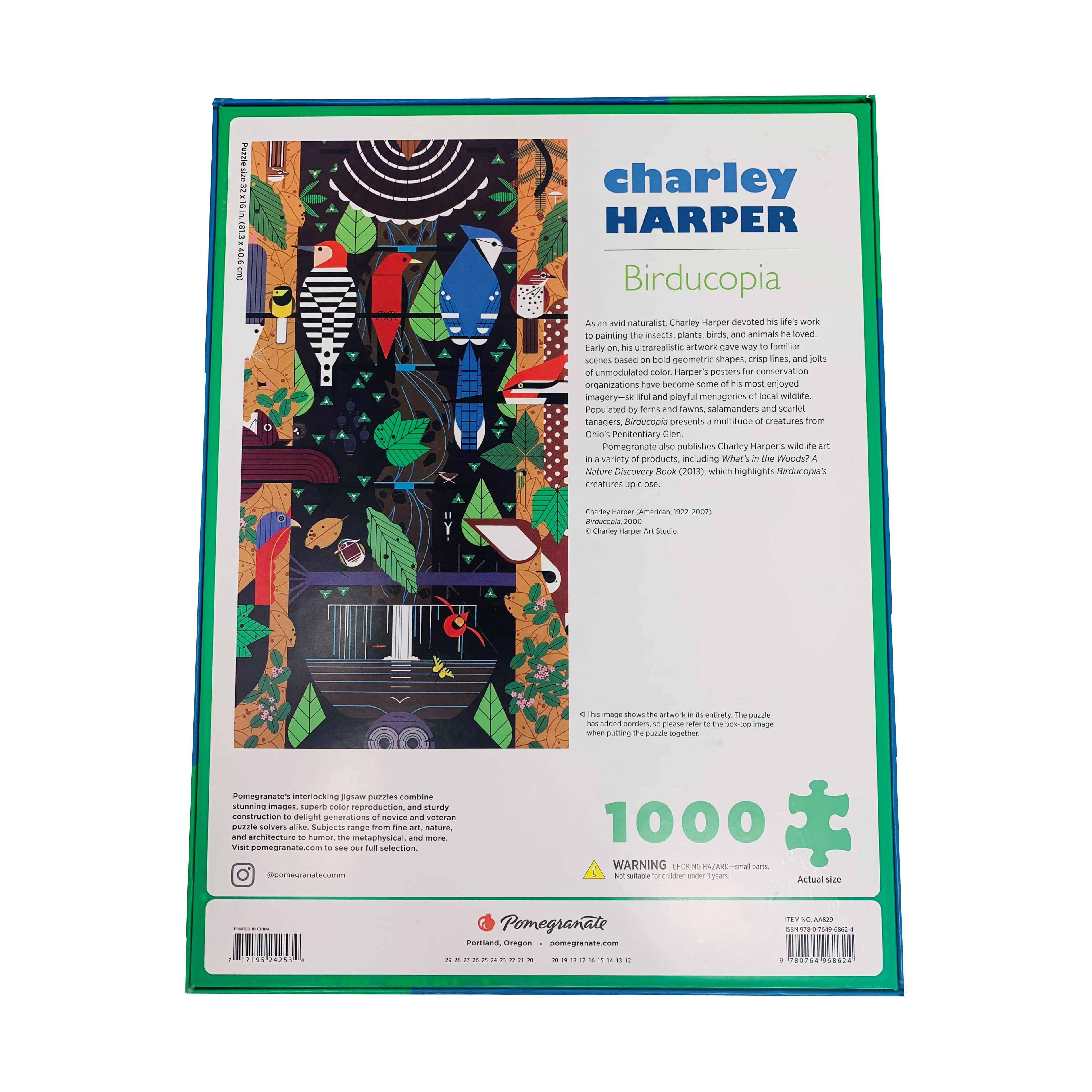 Charley Harper - Birducopia Puzzle: 1000 Pcs