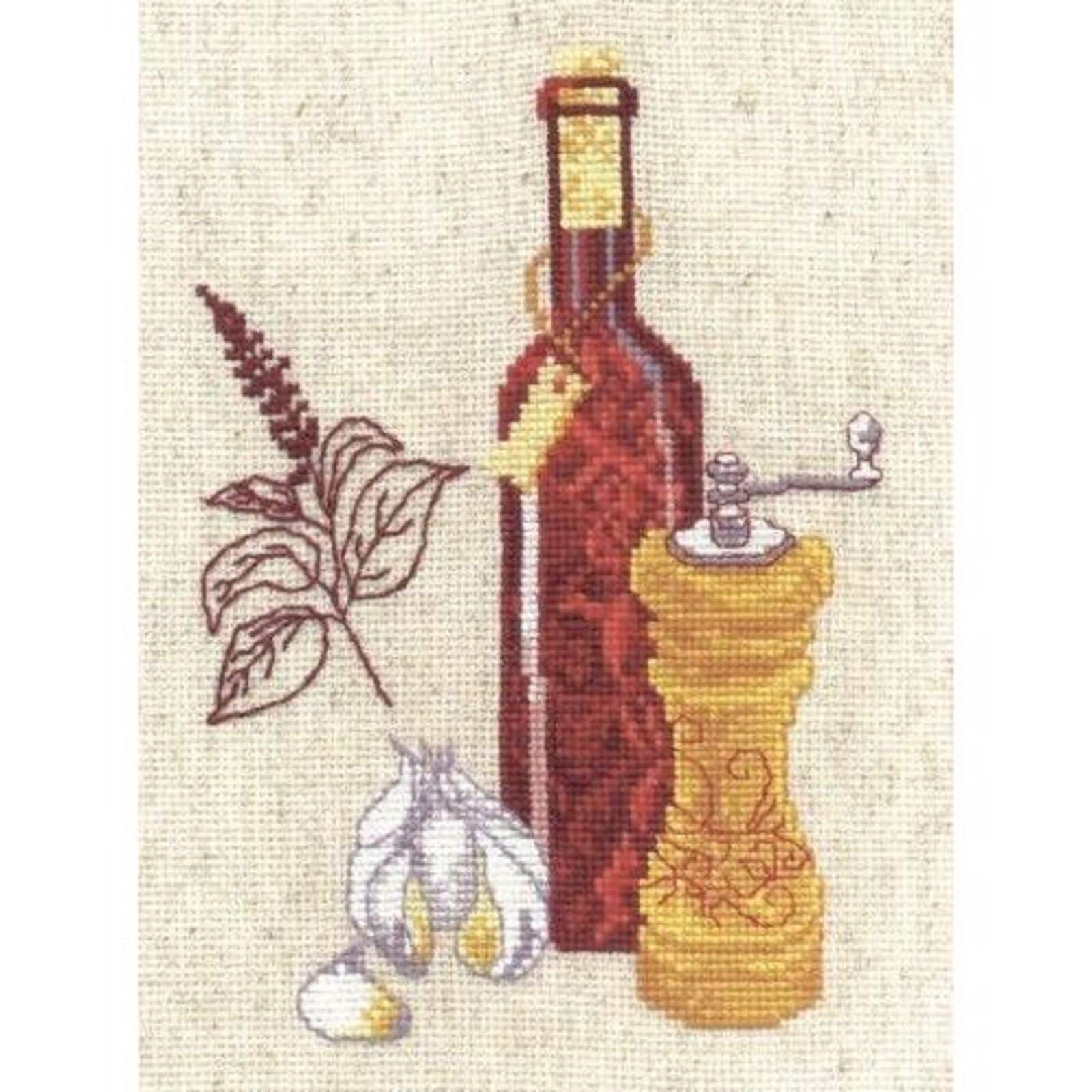 Oven Kitchen Miniatures Cross Stitch Kit