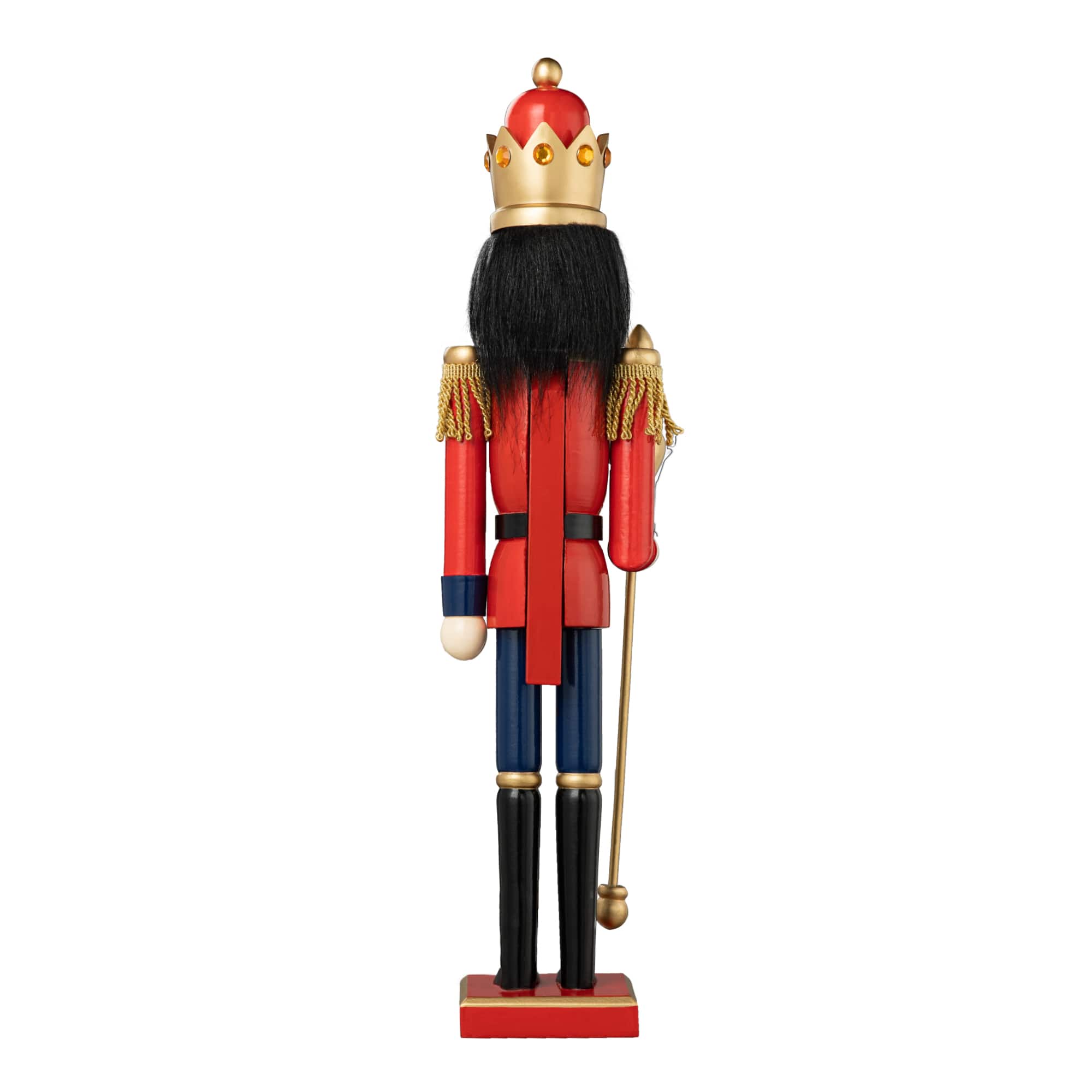 Glitzhome® 24" Wooden Christmas King Nutcracker