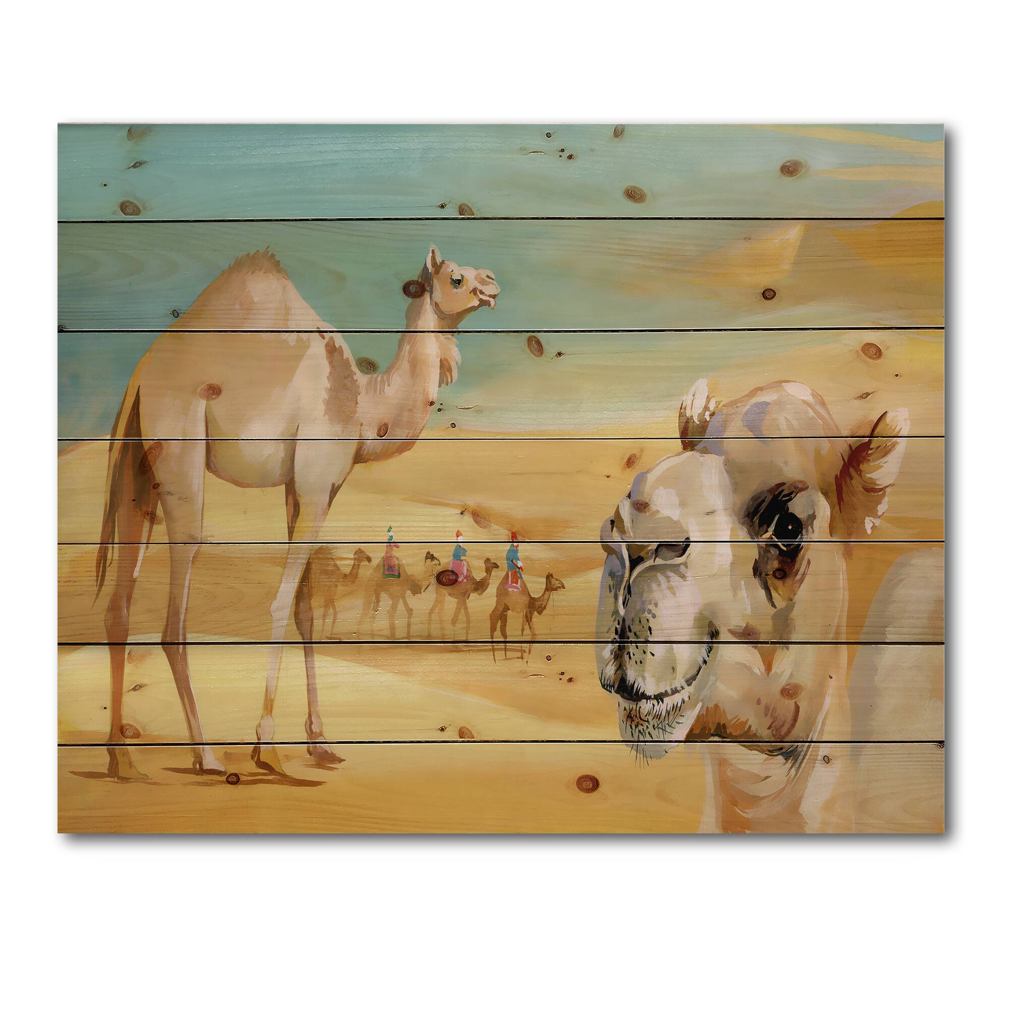 Designart - Camels In The Desert