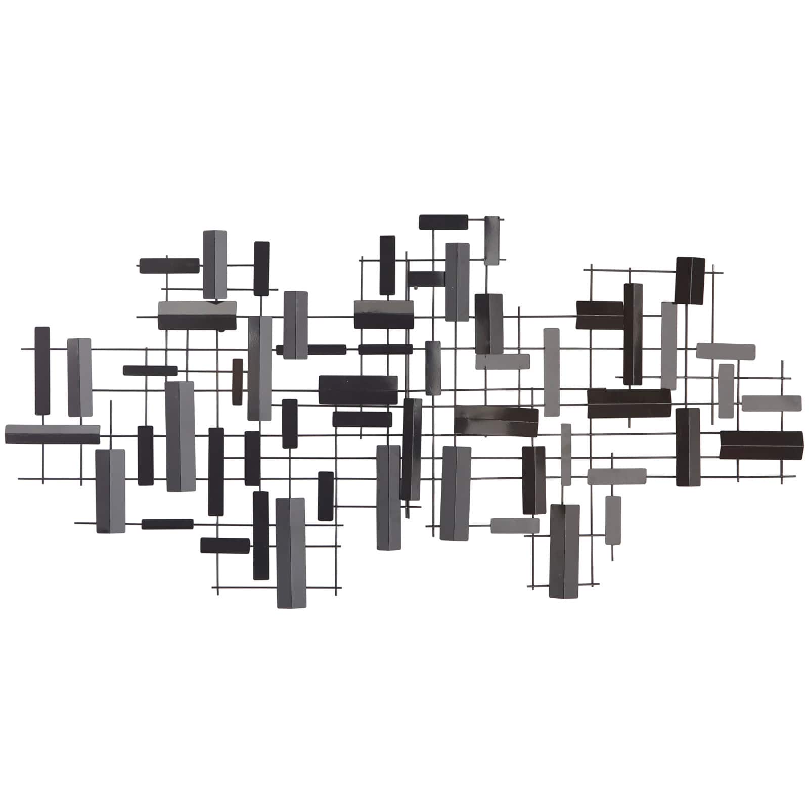CosmoLiving by Cosmopolitan 60" Metal 3D Stripes Geometric Wall Décor