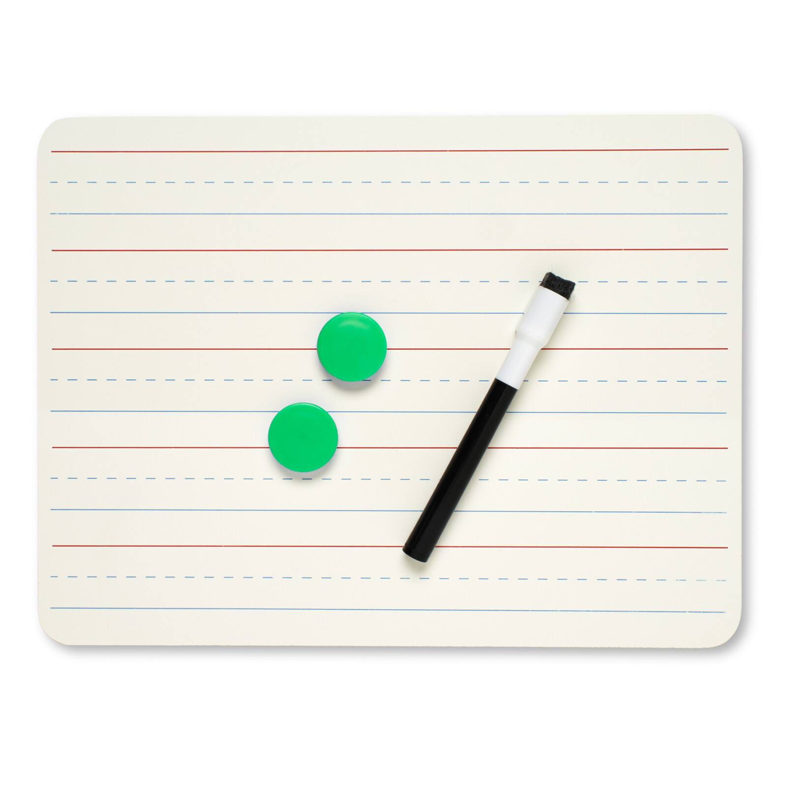 Charles Leonard Two-Sided Plain & Lined Magnetic Dry Erase Lap Boards, 3ct.