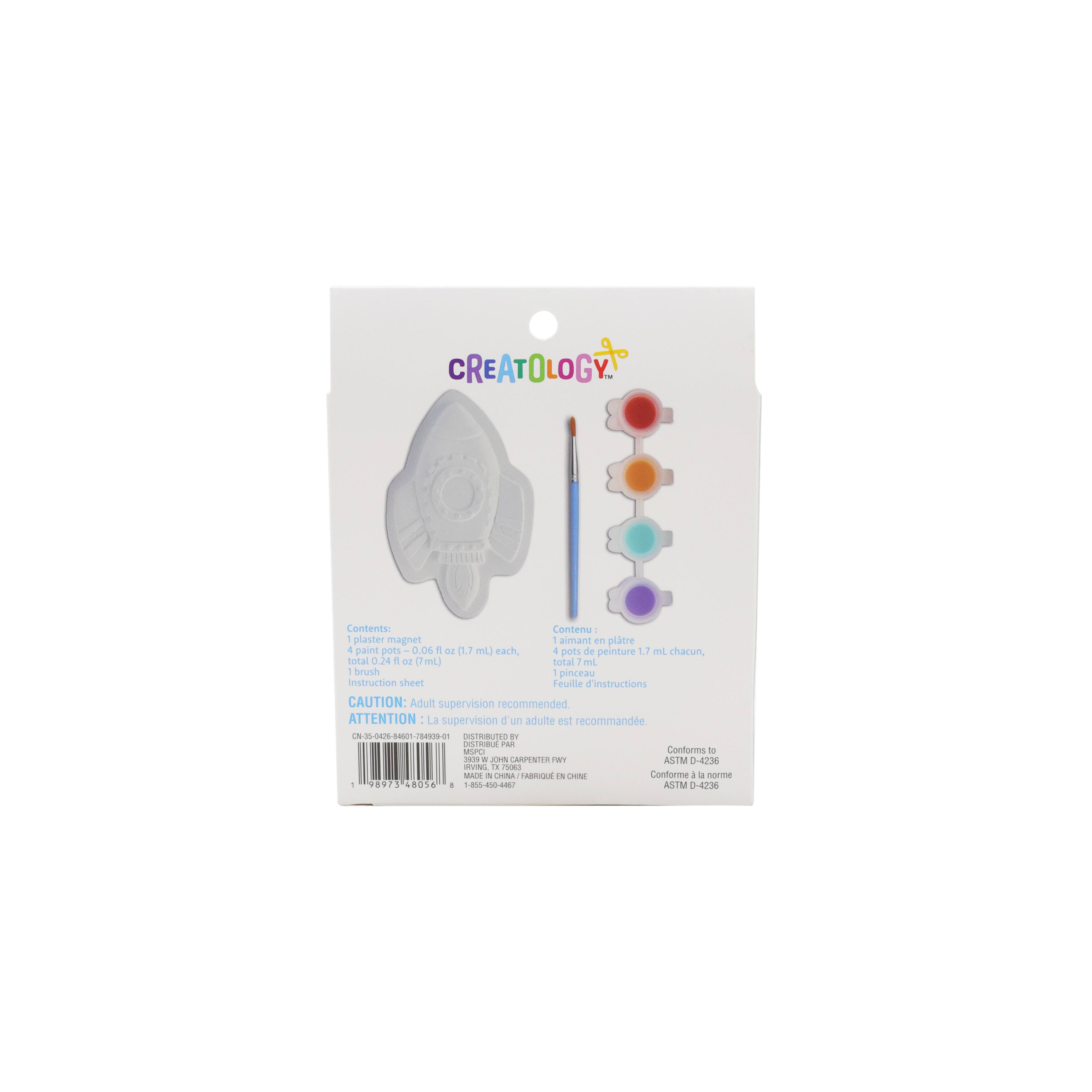 Plaster Rocket Ship Magnet Painting Kit by Creatology™