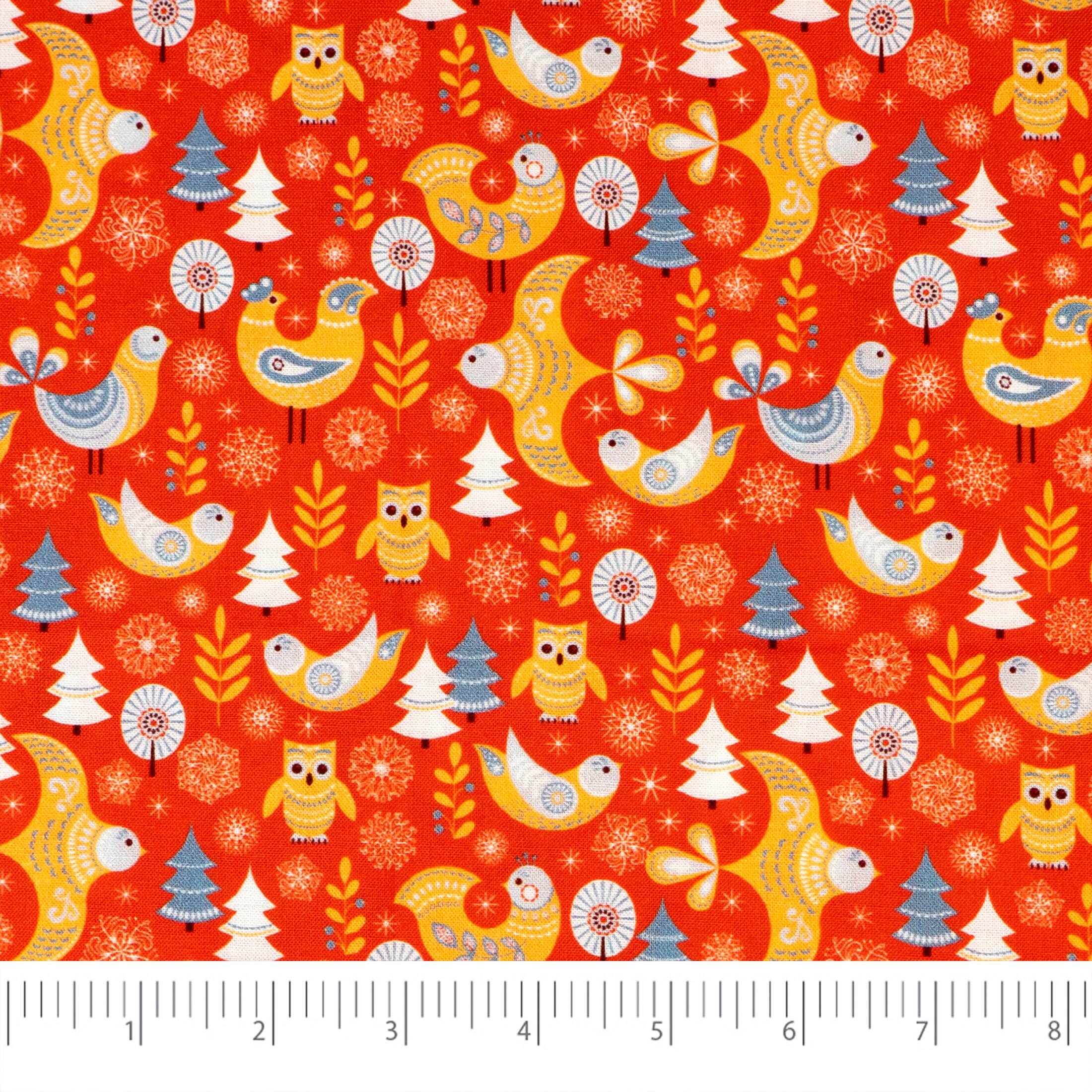 SINGER Scandinavian Christmas Print Ringspun Cotton Fabric Bundle