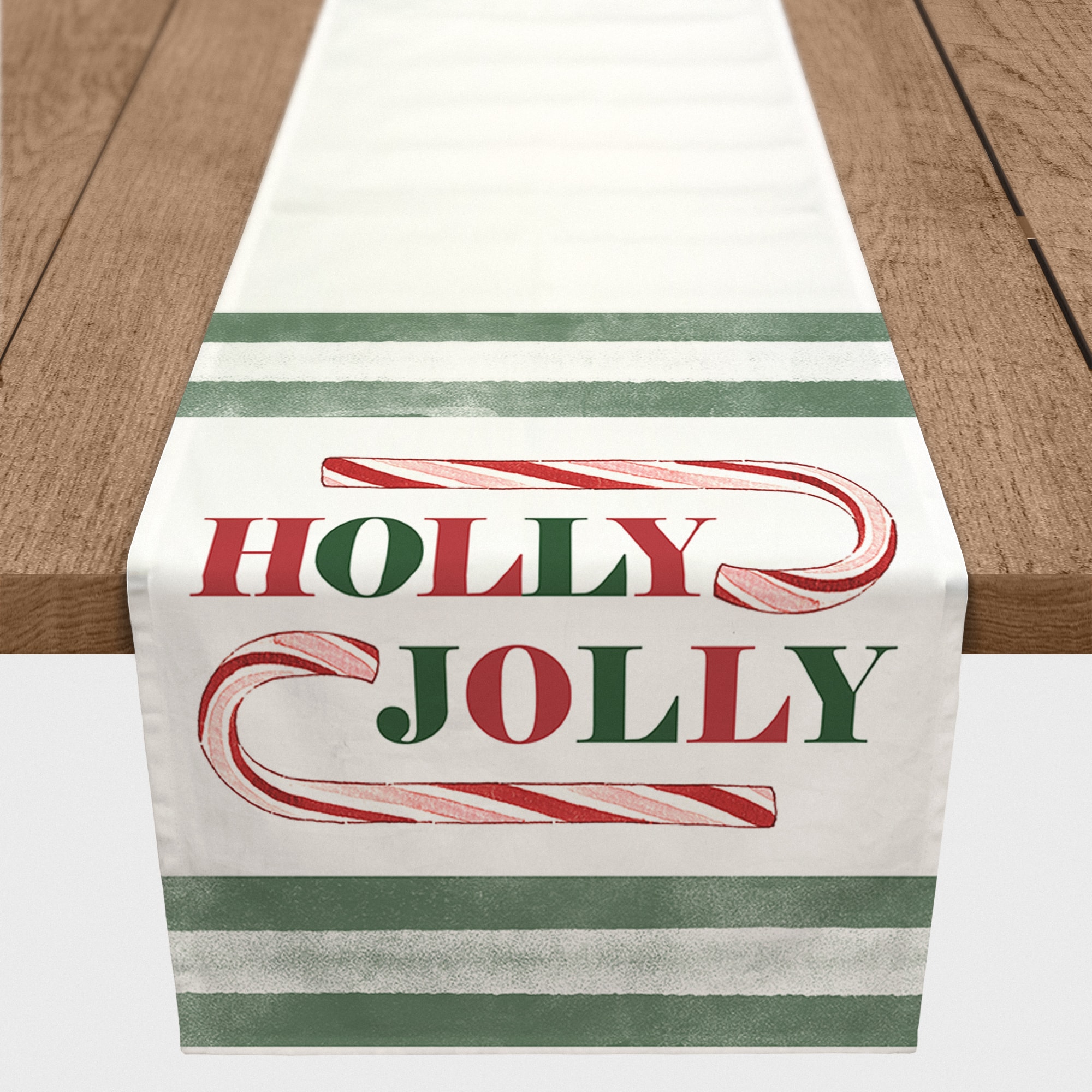 Holly Jolly Candy 16x72 Cotton Twill Runner