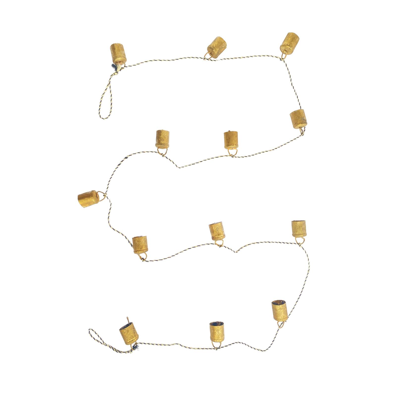 Hello Honey® 6ft. Gold Metal Bell Garland