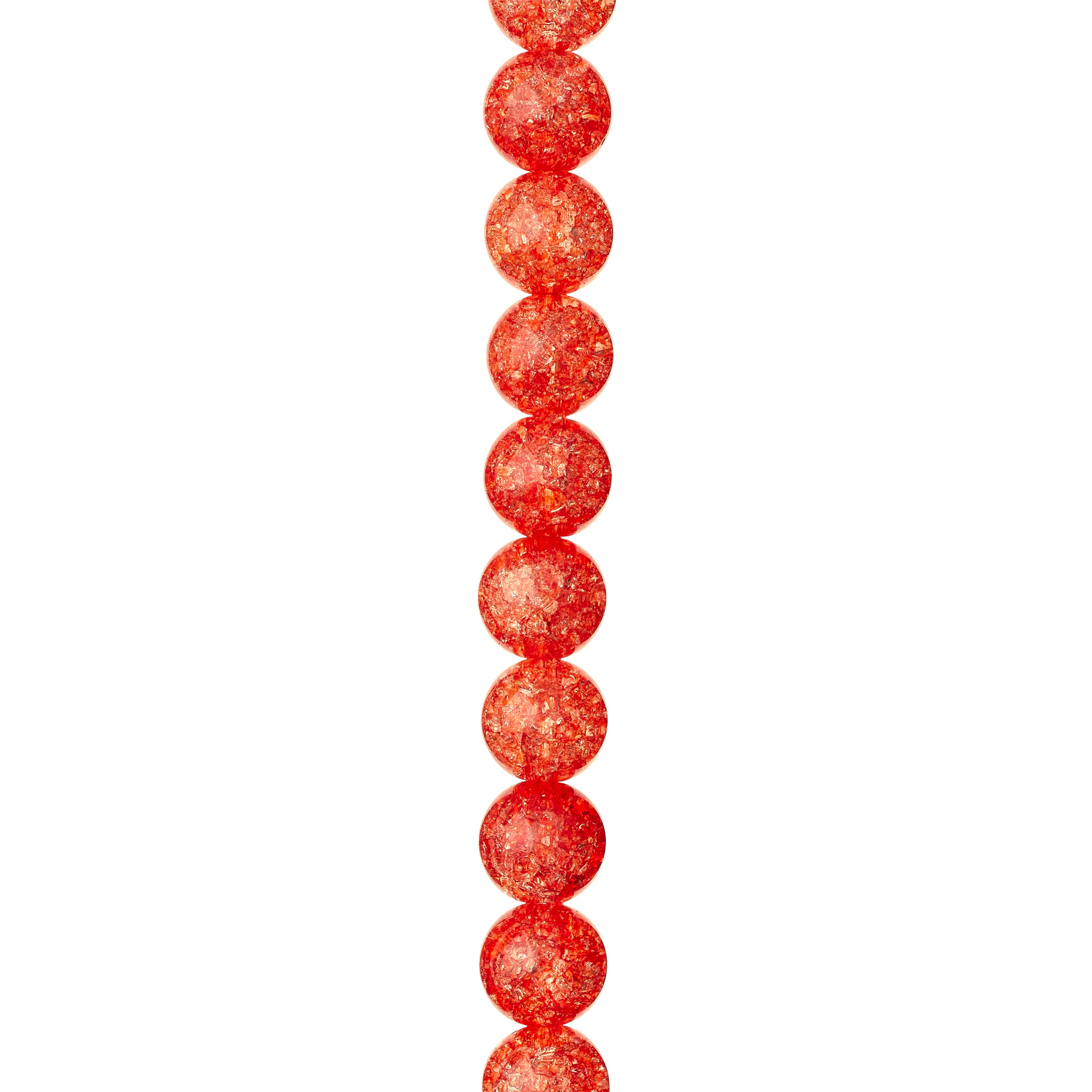 12 Packs: 19 ct. (228 total) Red Crackled Quartzite Round Beads, 10mm by Bead Landing™
