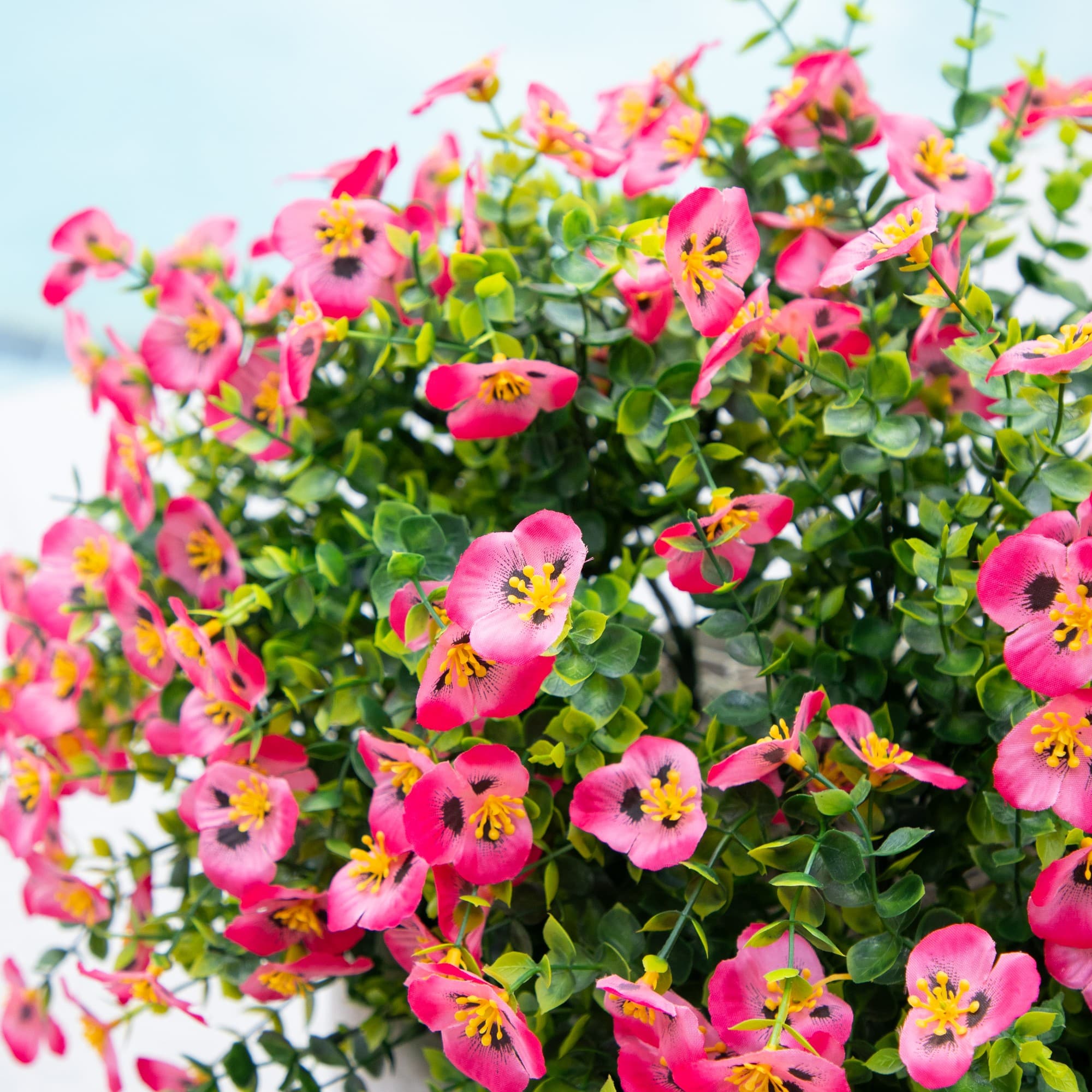 13" UV Resistant Artificial Pansy Bushes, 12ct.