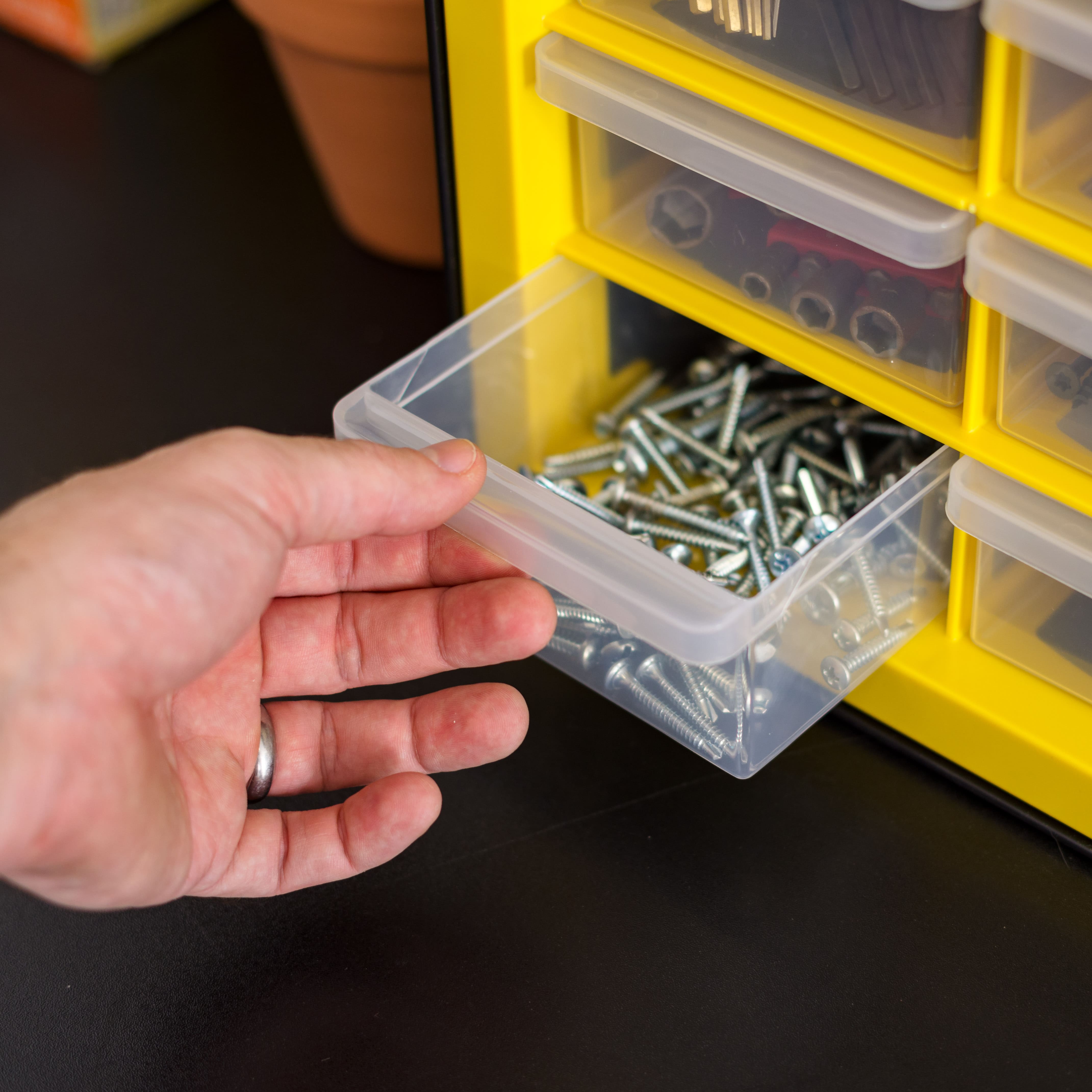 IRIS® Yellow & Black -Drawer Parts Cabinet