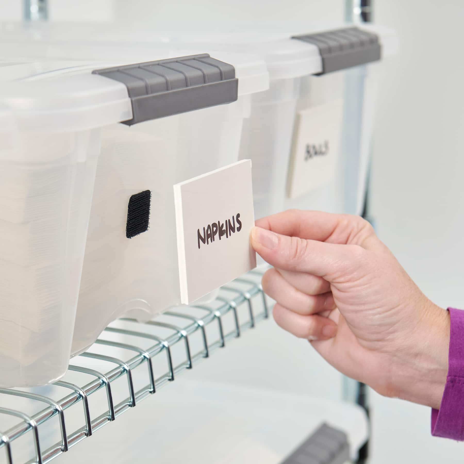 Wrap-It Storage® 1" Black Stick 'Em Squares, 24ct.