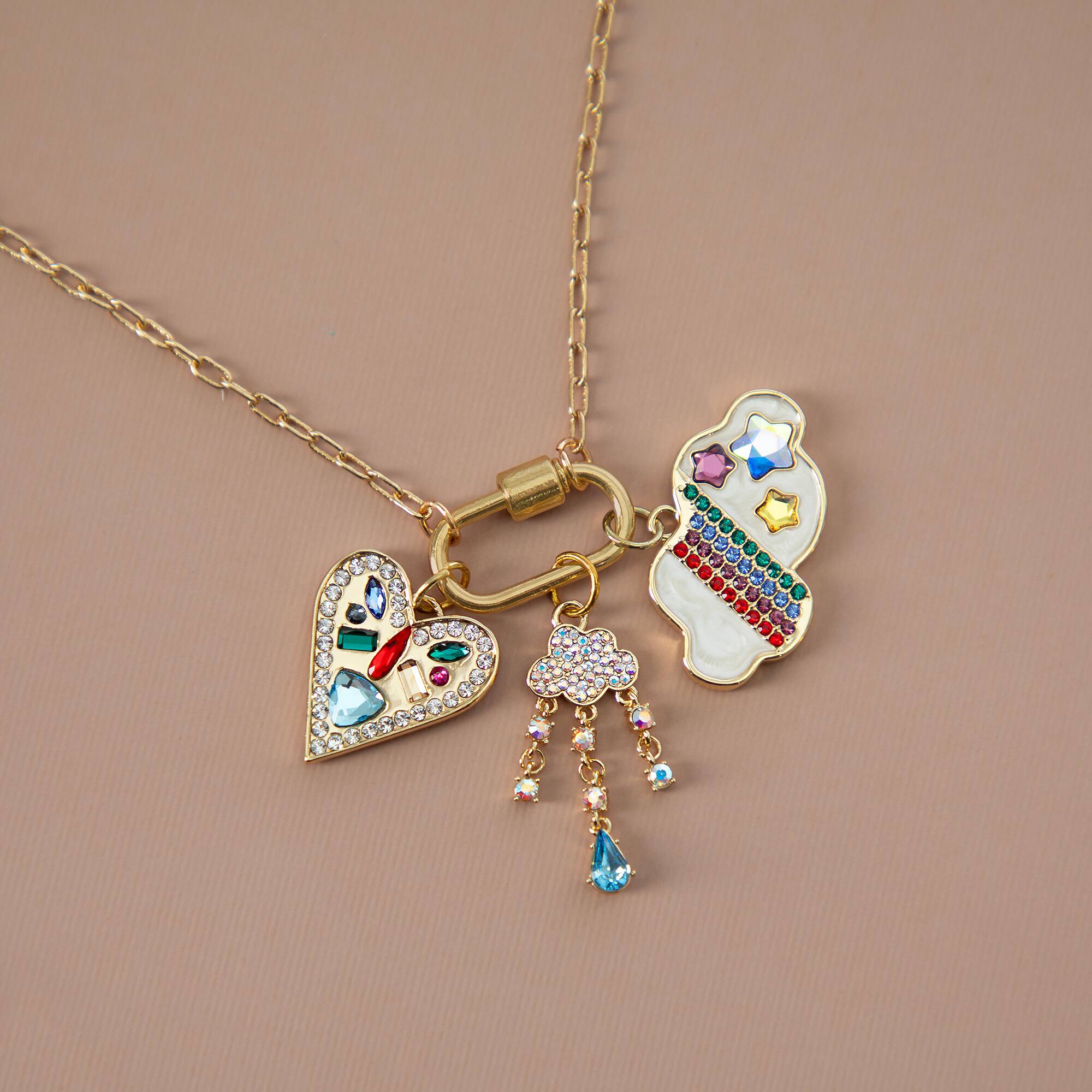 Rainbow Cloud Austrian Crystal Charm by Bead Landing™